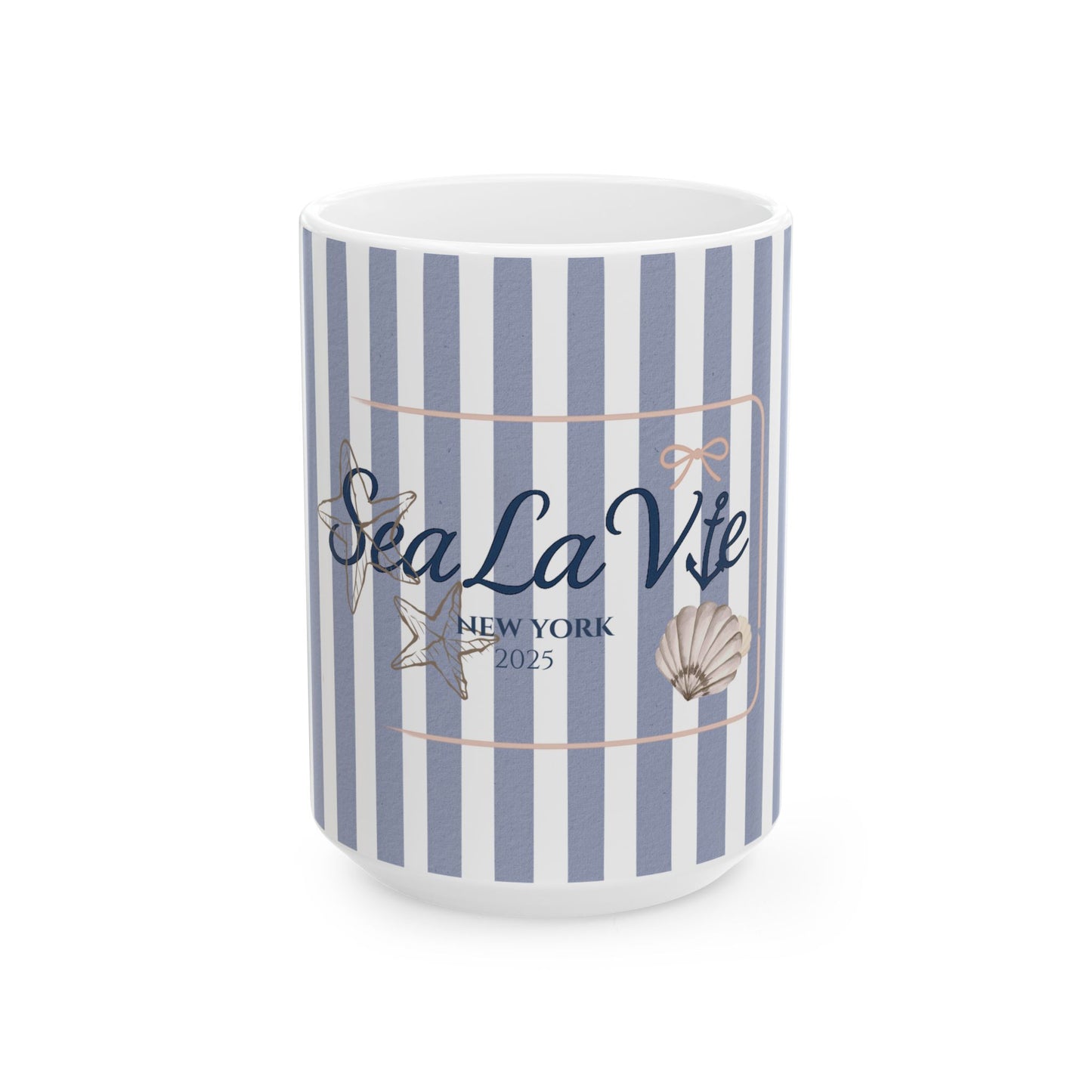 Sea La Vie Ceramic Mug | Coffee Cup | Gift for Ocean Lovers | Beach Themed Drinkware | Coastal Home Decor | 11oz & 15oz Options