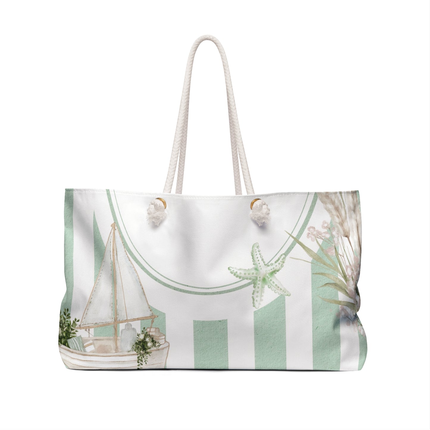 Salty Siren Weekender Bag, Stylish Tote for Travel, Summer Vibes, Nautical Design, Perfect for Vacations, Gifts for Ocean Lovers