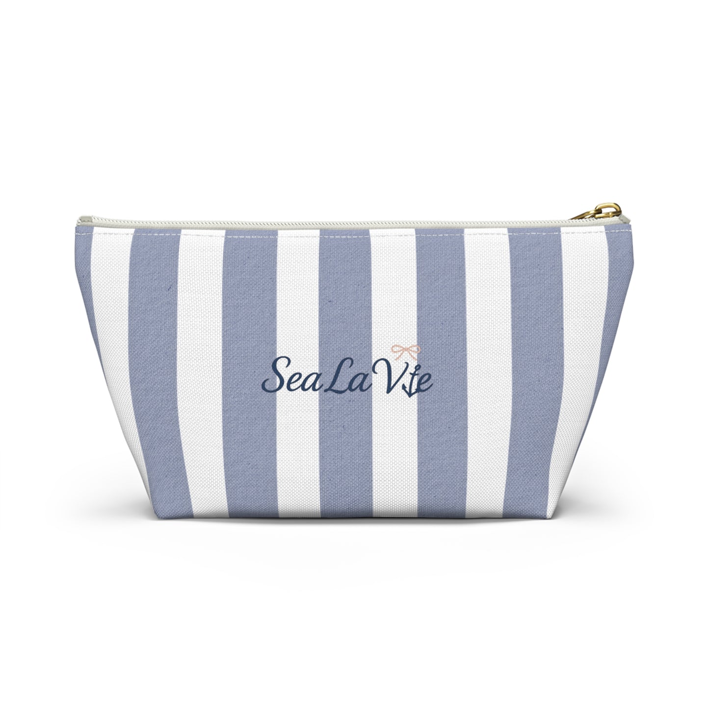 Nautical Accessory Pouch, Beach Makeup Bag, Coastal Travel Organizer, Long Island Gift, Summer Essentials, SeaLaVie Design