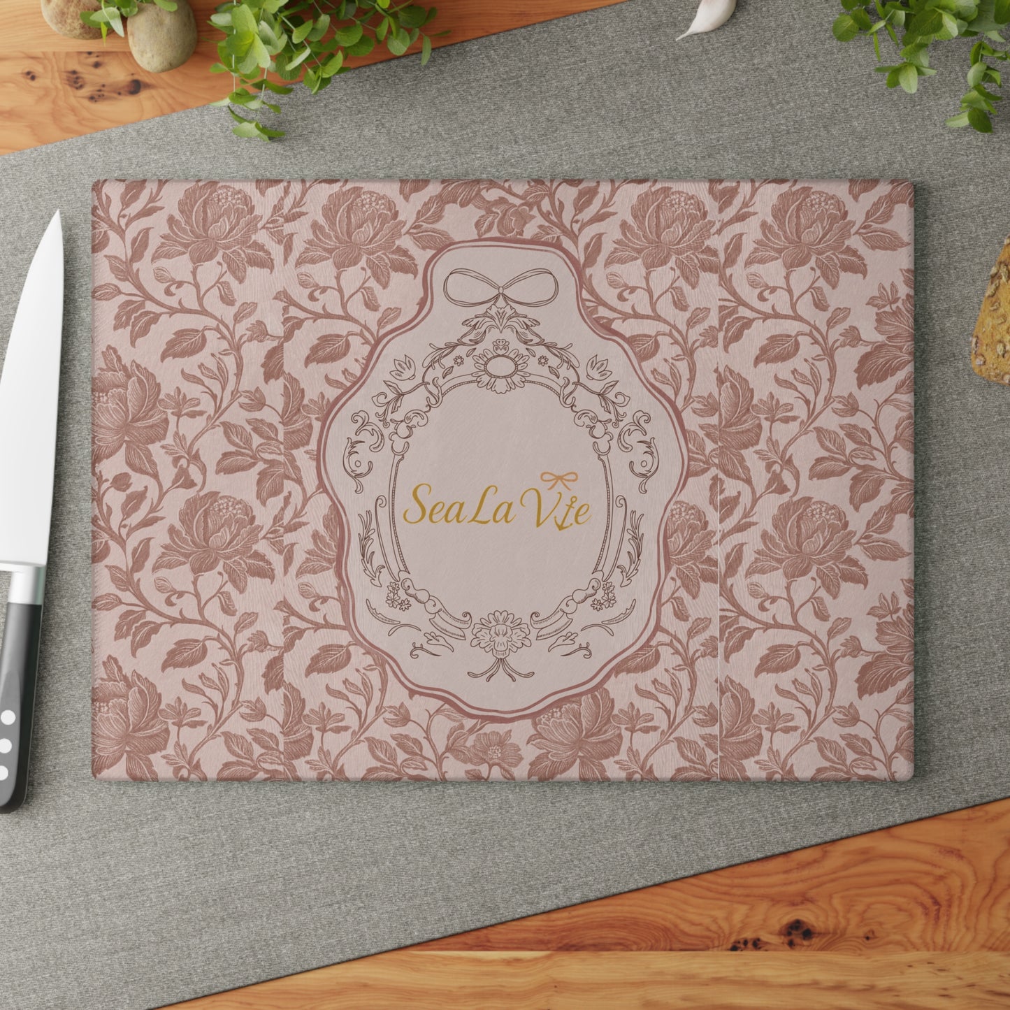 Elegant Floral Glass Cutting Board Golden Hour Autumn Collection, Kitchen Décor, Gift for Home Chefs, Wedding Present, Cooking Enthusiasts, Cooking Gifts