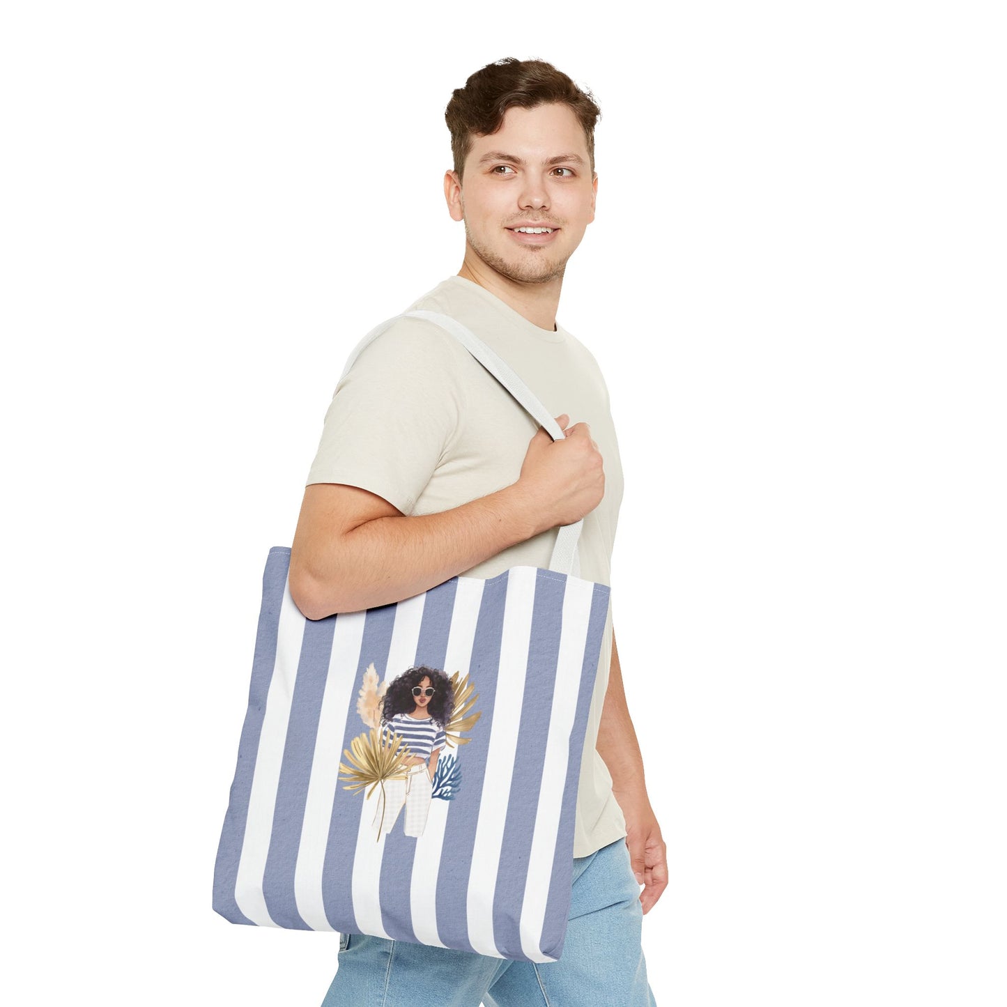 Personalize Bridal Party Collection Tote Bag - "Sea La Vie" Beach Tote