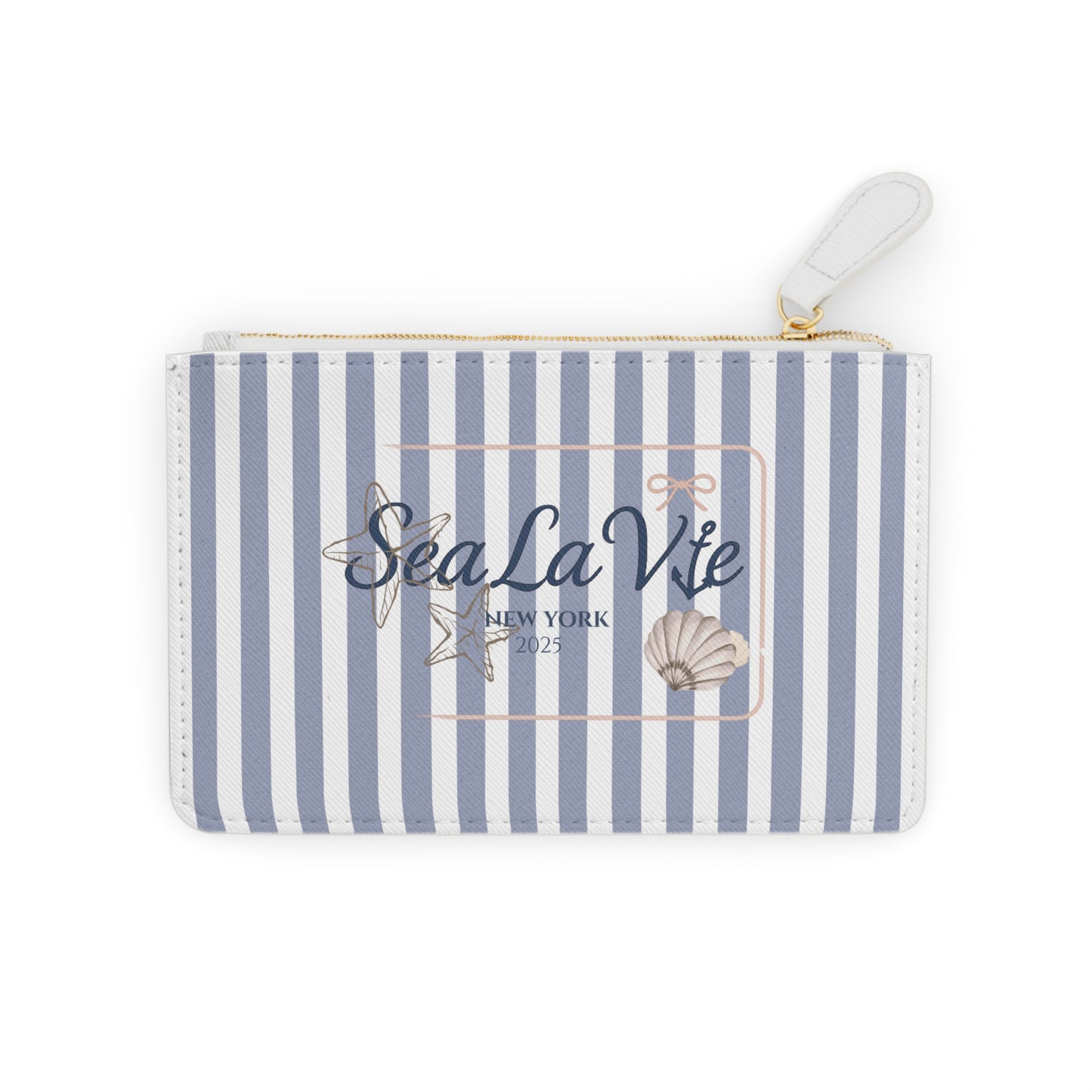 Sea La Vie Mini Clutch Bag, Nautical Purse, Marine Theme Accessory, Summer Travel Essential, Beach Gift Idea, Coastal Style Clutch