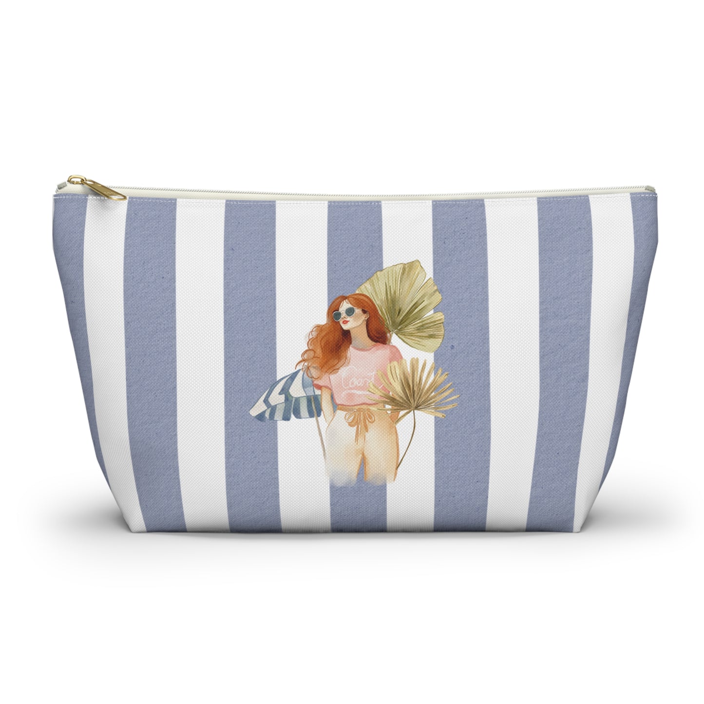Personalize Bridal Party Accessory Pouch - Sea La Vie, Nautical Bag for Travel, Make-Up, Beach, Gift for Her