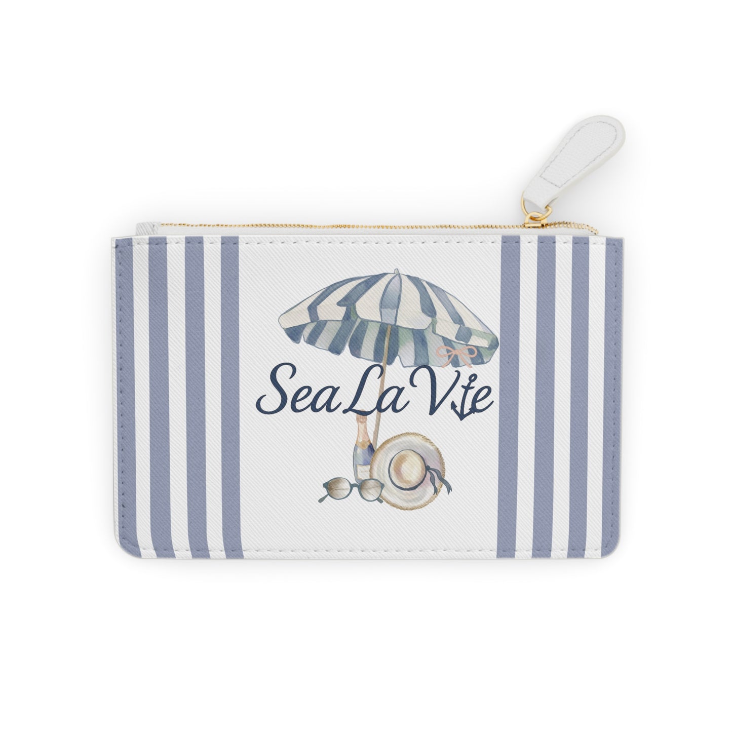 Beach Day Mini Clutch Bag, Nautical Purse, Marine Theme Accessory, Summer Travel Essential, Beach Gift Idea, Coastal Style Clutch