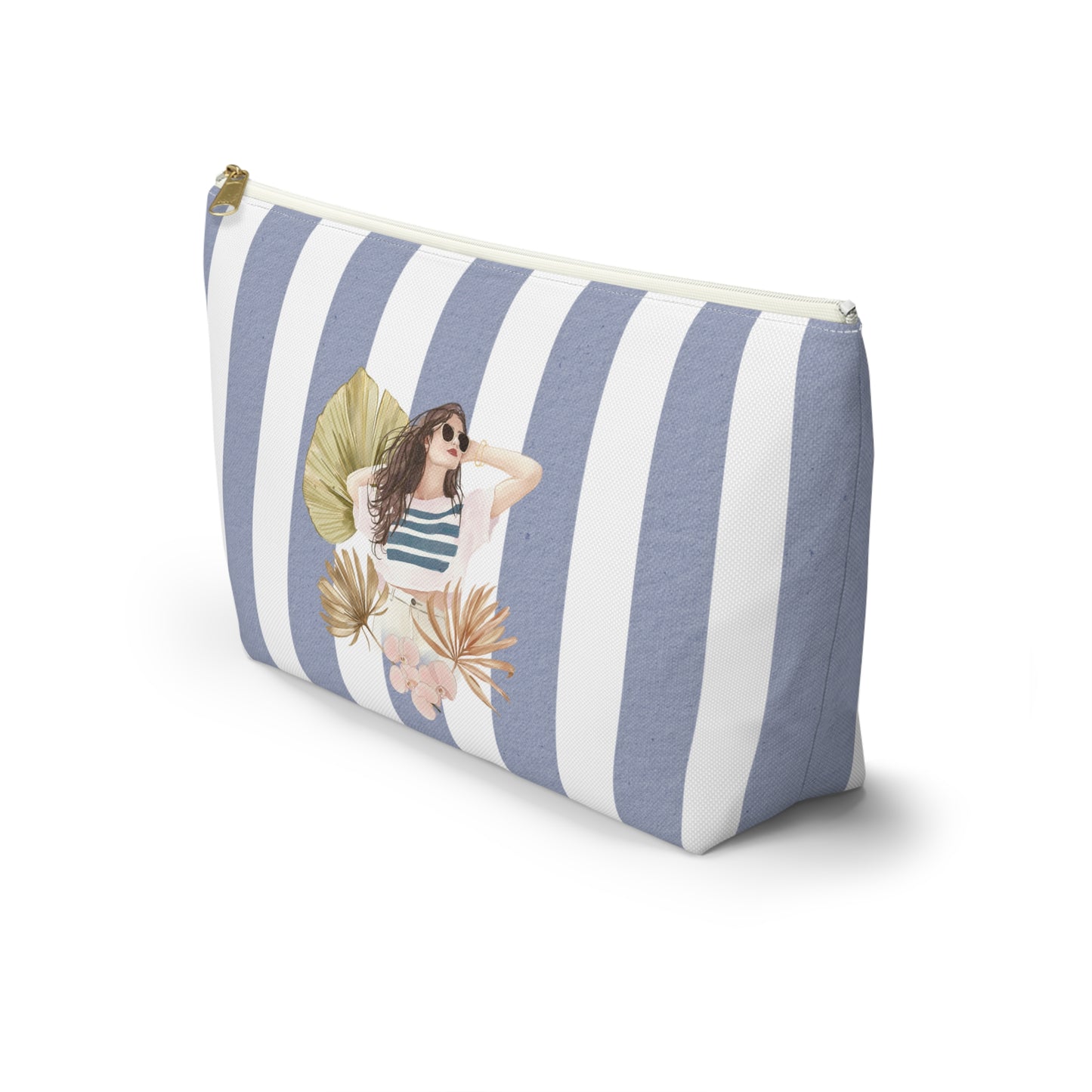 Personalize Bridal Party Accessory Pouch - Sea La Vie, Nautical Bag for Travel, Make-Up, Beach, Gift for Her