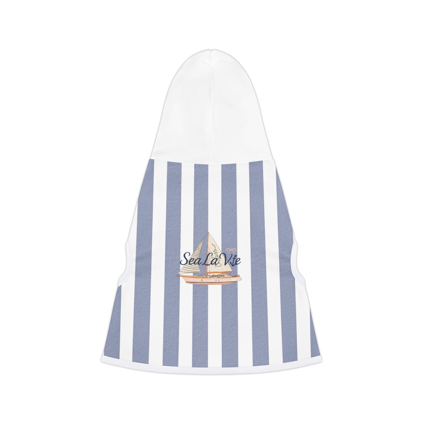 Sail Away Pet Hoodie for Dogs, Nautical Pet Sweater, Dog Clothing, Beach Outfit for Pets, Coastal Dog Hoodie, Fun Dog Apparel
