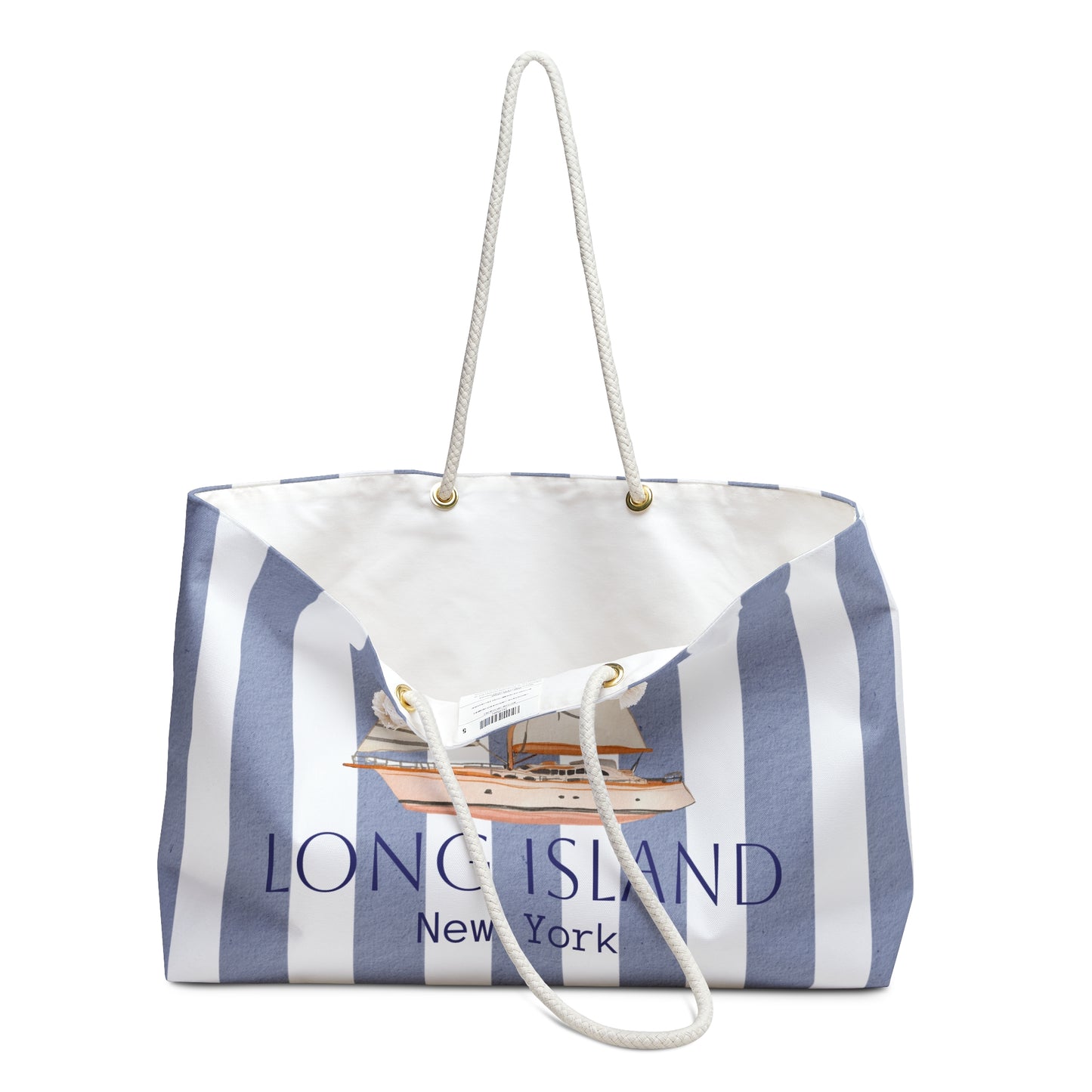 Nautical Weekender Bag - Beach Tote, Travel Essential, Weekend Getaway, Perfect for Summer Trips, Long Island Style!