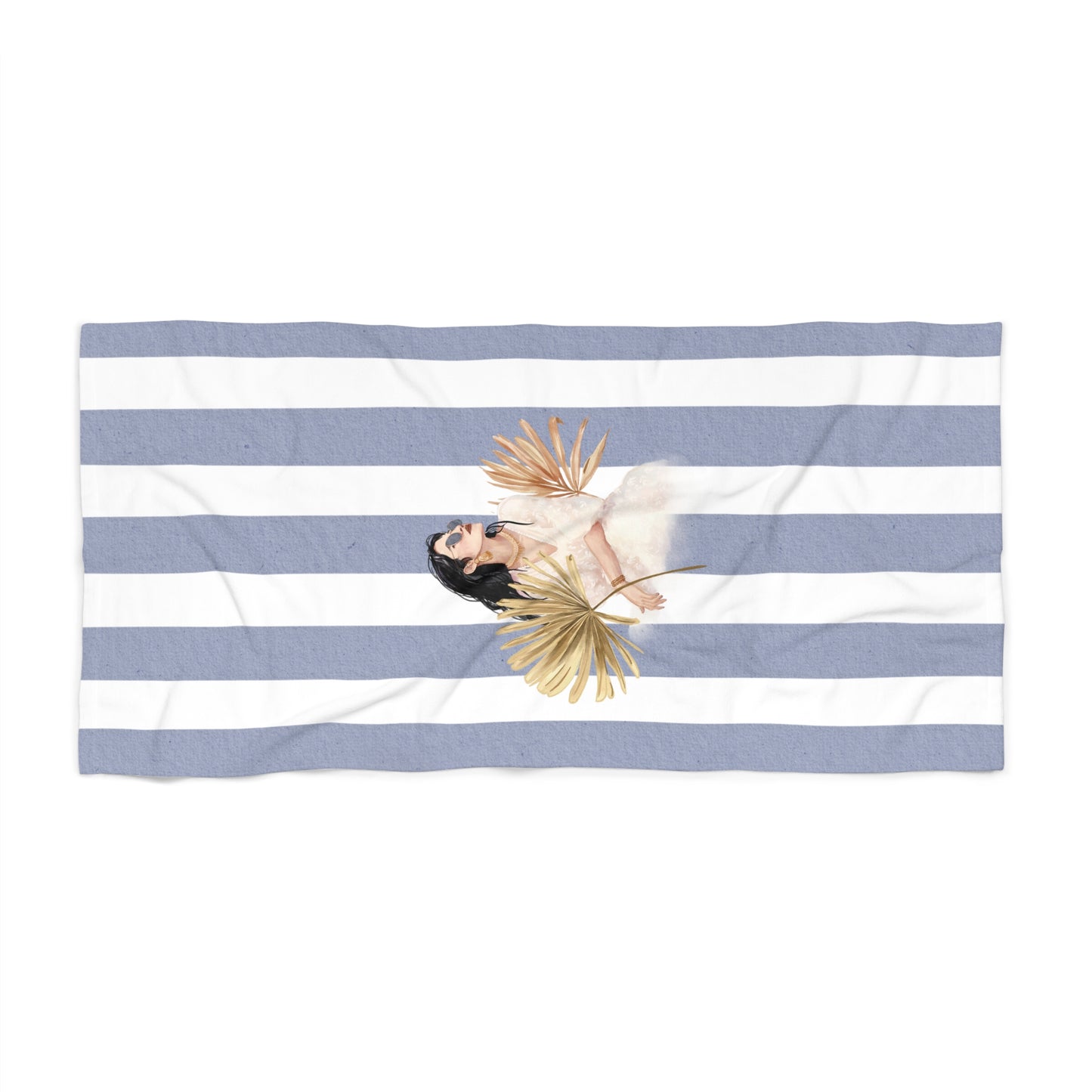 Amy Style Personalize Bridal Party Beach Towel - Ocean Vibes for Summer Fun