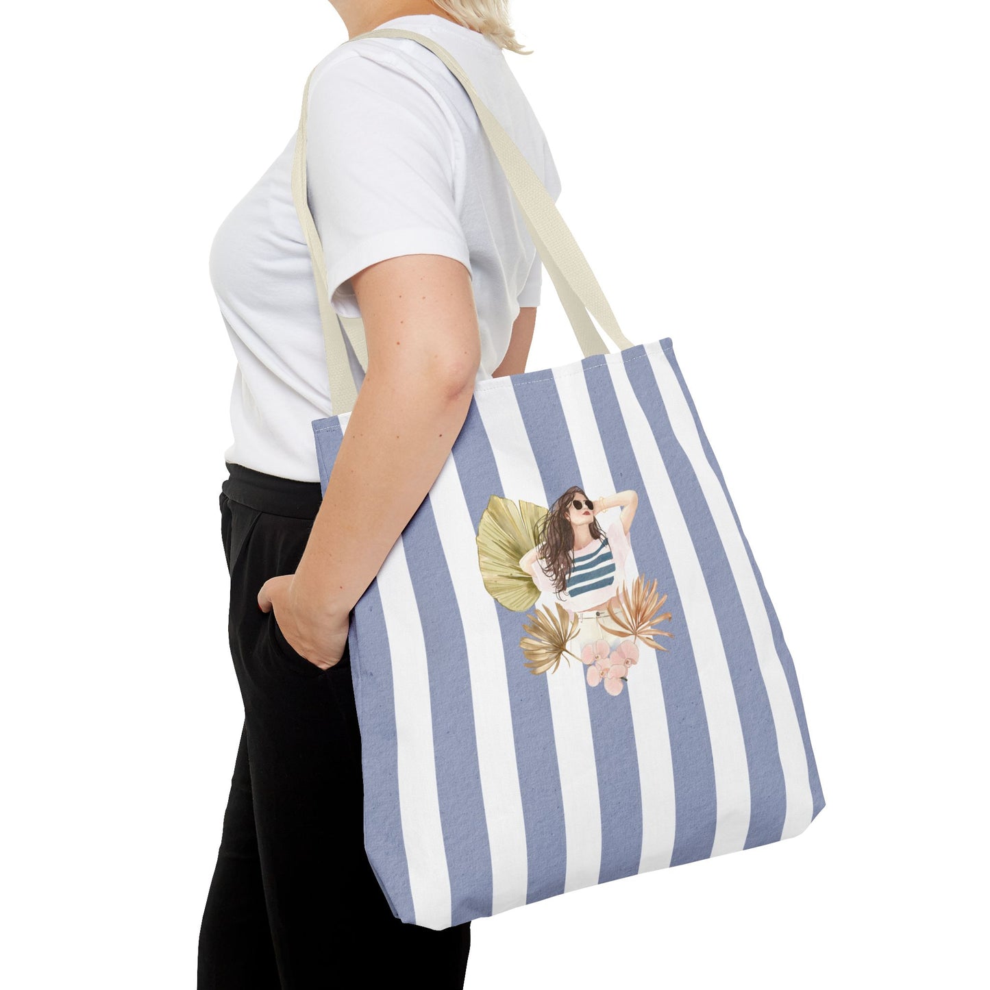 Personalize Bridal Party Collection Tote Bag - "Sea La Vie" Beach Tote