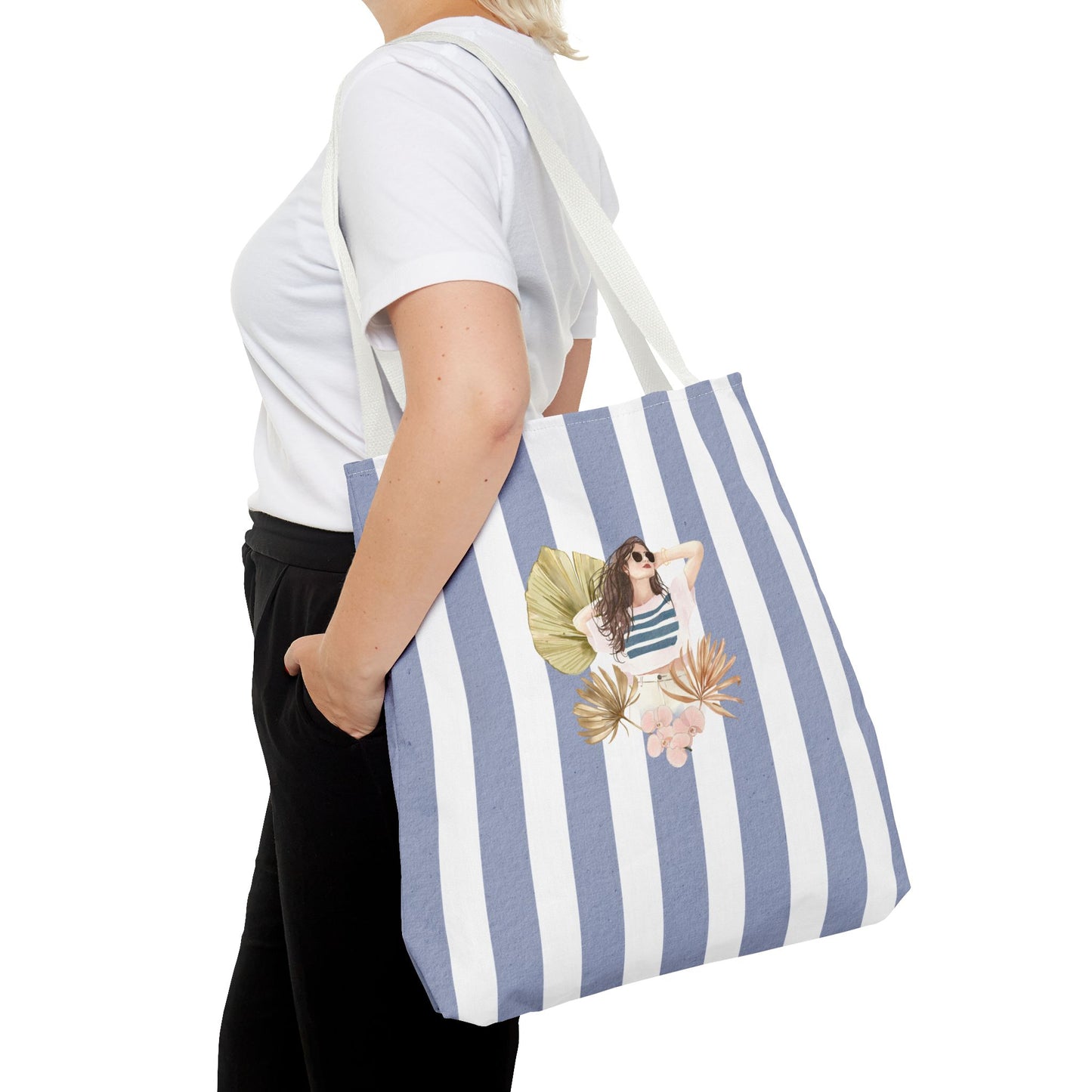 Personalize Bridal Party Collection Tote Bag - "Sea La Vie" Beach Tote