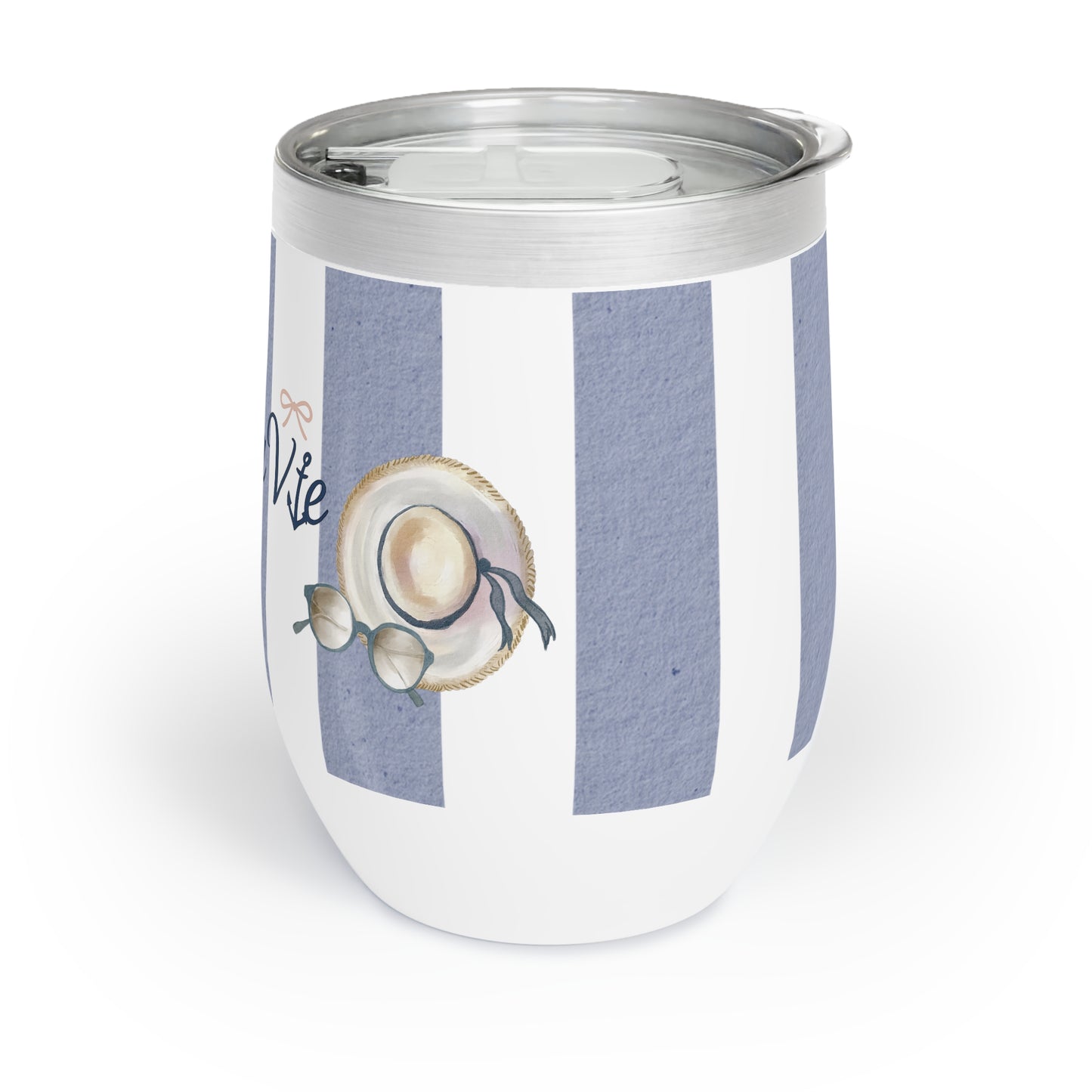 Sea La Vie Chill Wine Tumbler | Relaxing Drinkware for the Beach, Gatherings, Gifts, Summer Parties, Nautical Decor