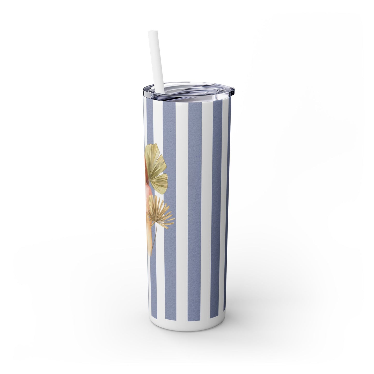 Personalize Bridal Party Skinny Tumbler with Straw | 20oz Coastal Drinkware