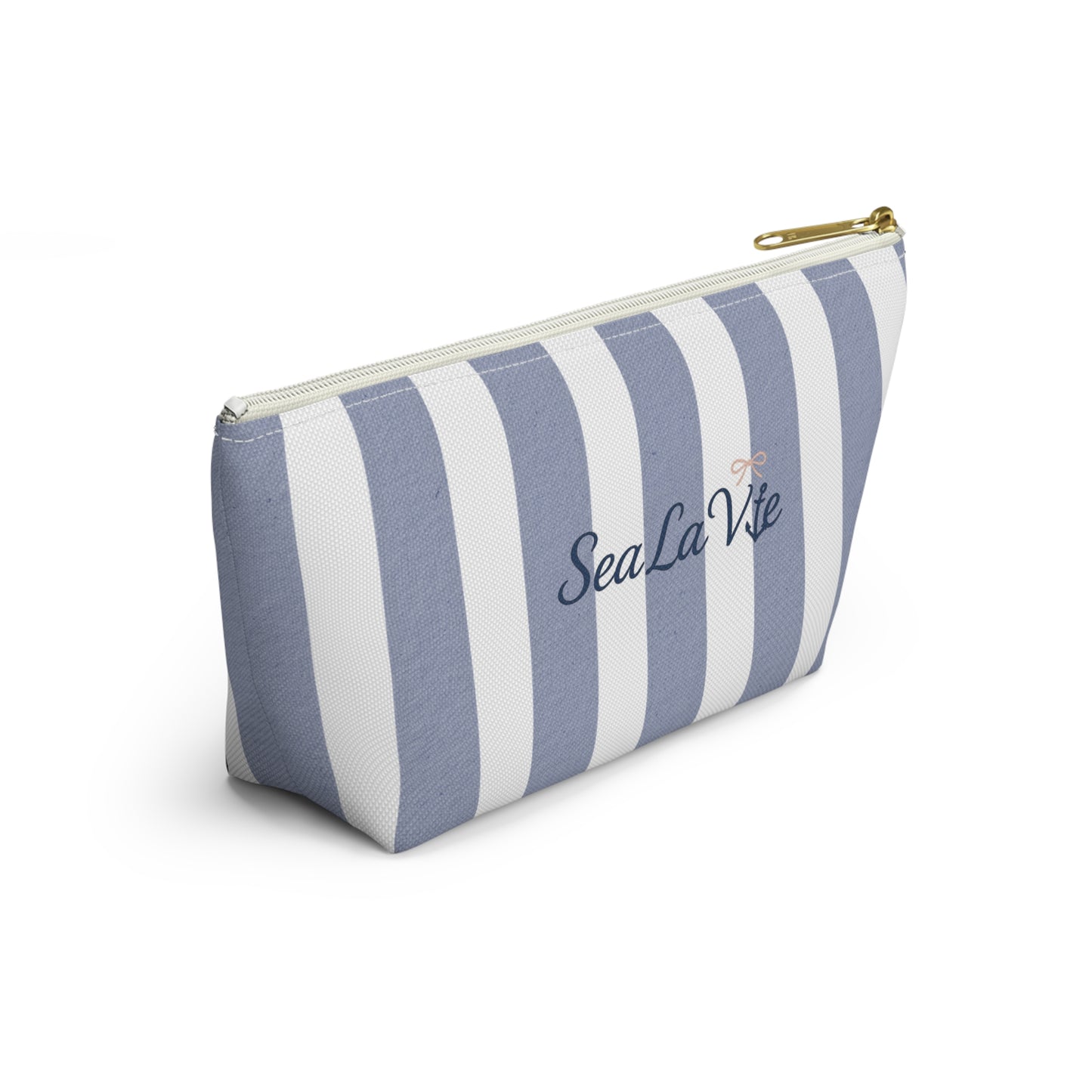 Personalize Accessory Pouch - Sea La Vie, Nautical Bag for Travel, Make-Up, Beach, Gift for Her