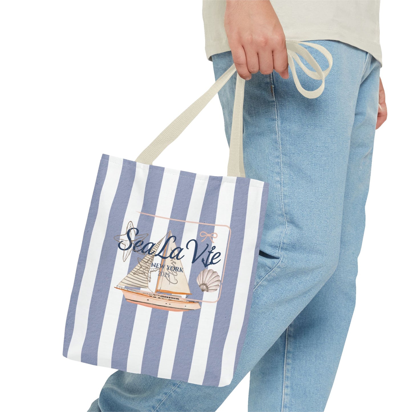 Sea La Vie Collection Tote Bag - "Sea La Vie" Beach Tote