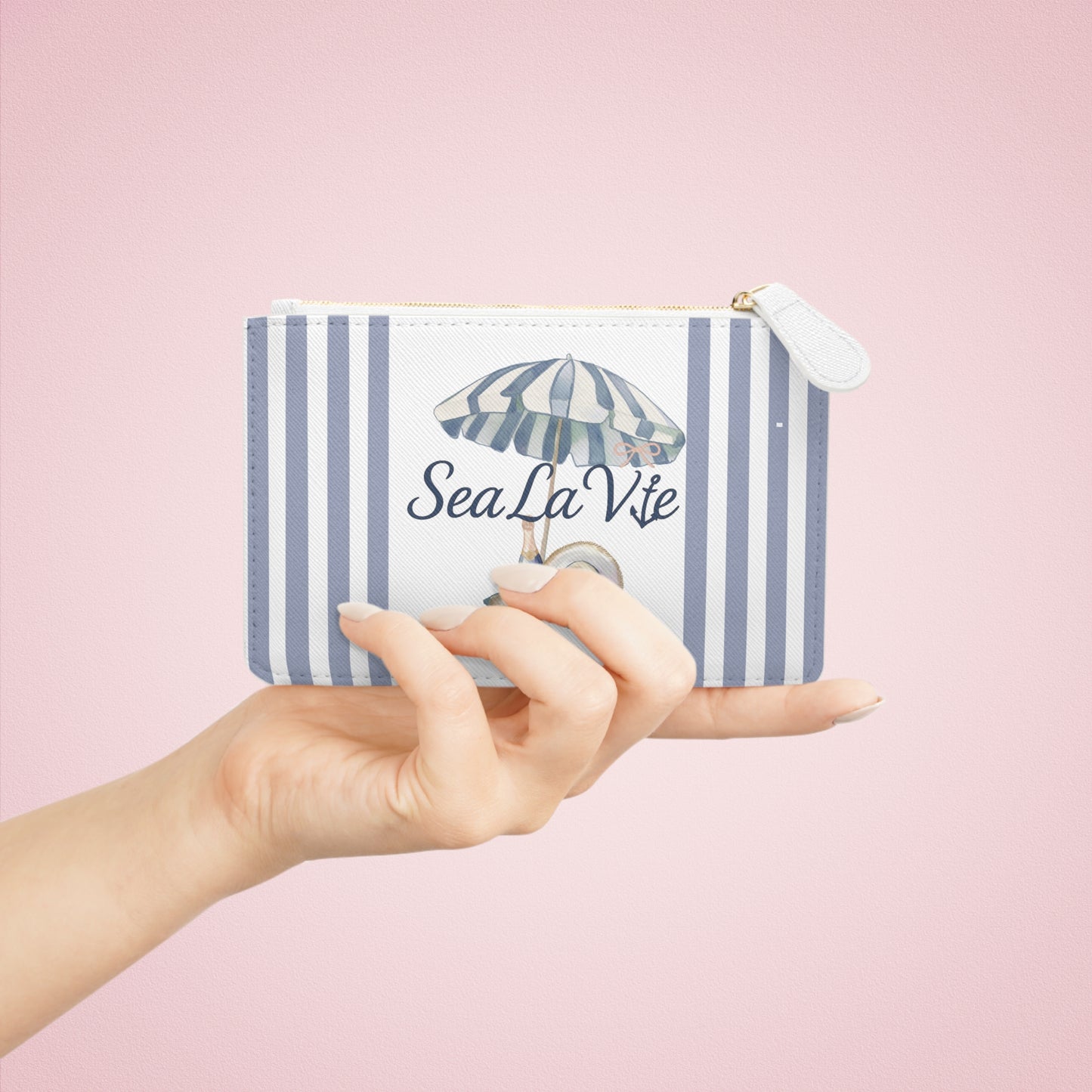 Beach Day Mini Clutch Bag, Nautical Purse, Marine Theme Accessory, Summer Travel Essential, Beach Gift Idea, Coastal Style Clutch