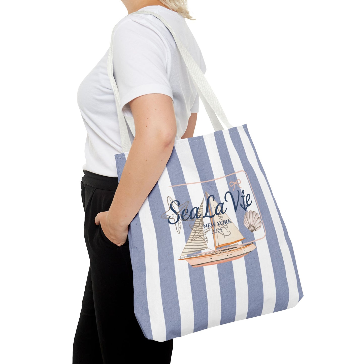 Sea La Vie Collection Tote Bag - "Sea La Vie" Beach Tote