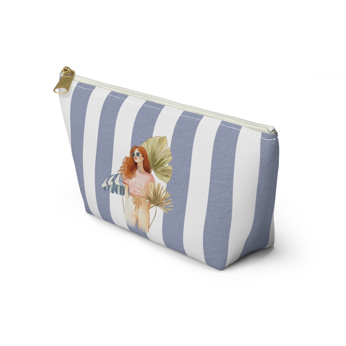 Personalize Bridal Party Accessory Pouch - Sea La Vie, Nautical Bag for Travel, Make-Up, Beach, Gift for Her