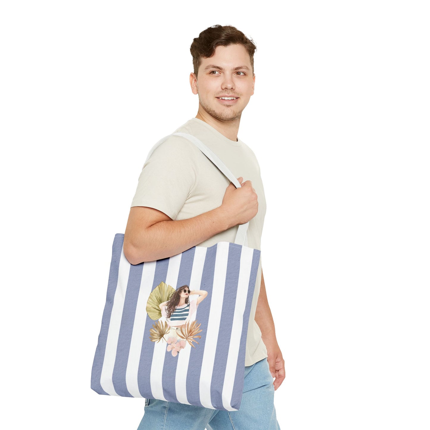 Personalize Bridal Party Collection Tote Bag - "Sea La Vie" Beach Tote