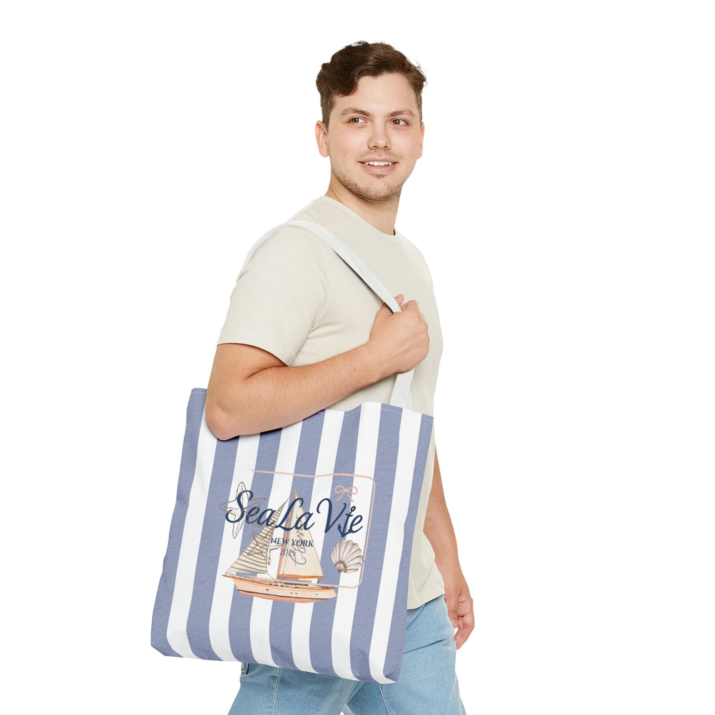 Sea La Vie Collection Tote Bag - "Sea La Vie" Beach Tote