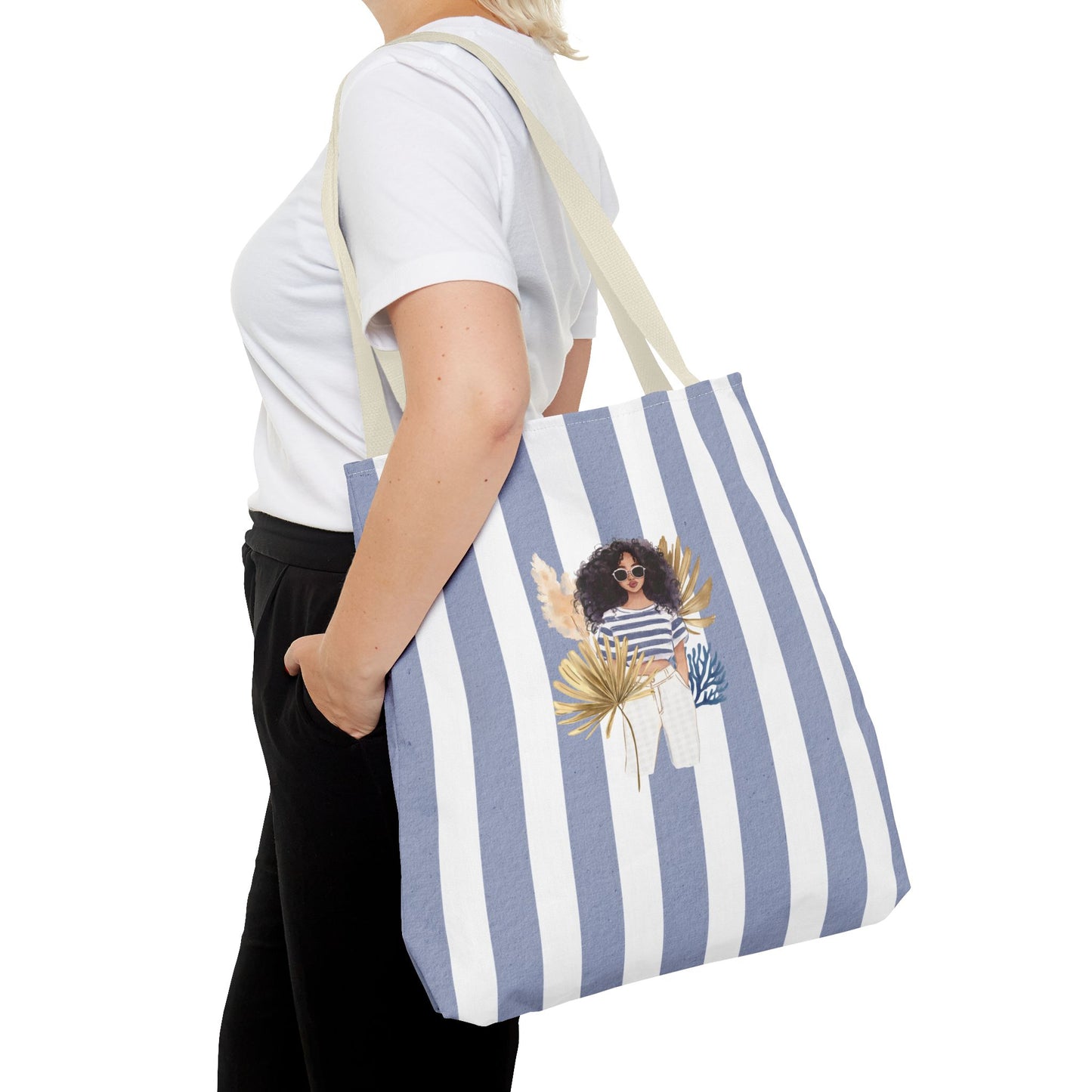 Personalize Bridal Party Collection Tote Bag - "Sea La Vie" Beach Tote