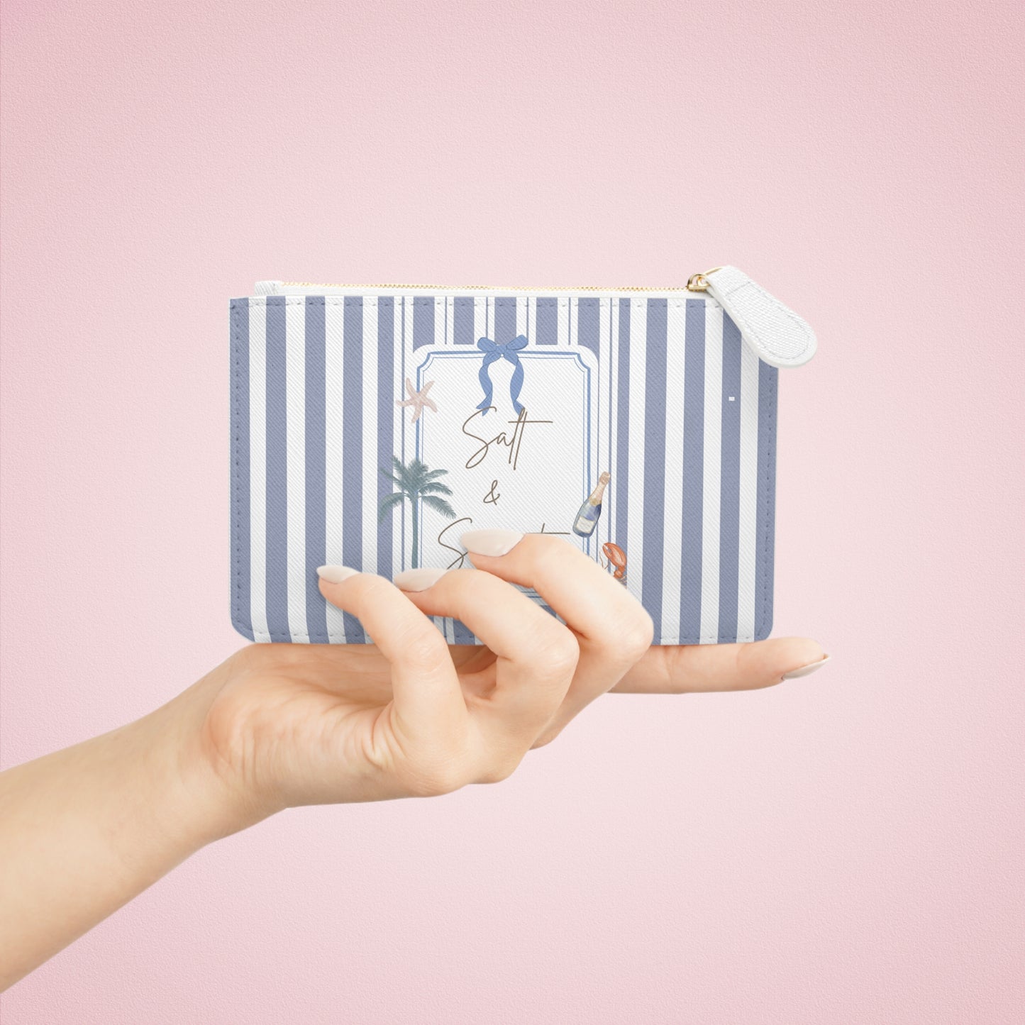Salt & Serenity Sea La Vie Mini Clutch Bag, Nautical Purse, Marine Theme Accessory, Summer Travel Essential, Beach Gift Idea, Coastal Style Clutch