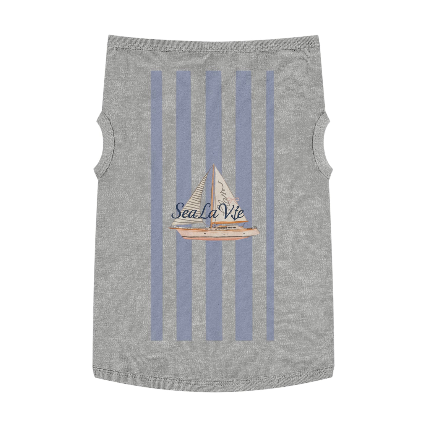 Sail Away Ocean Breeze Pet Tank Top, Cute Pet Apparel, Dog/Cat Summer Top, Nautical Pet Fashion, Beach Vacation Outfit