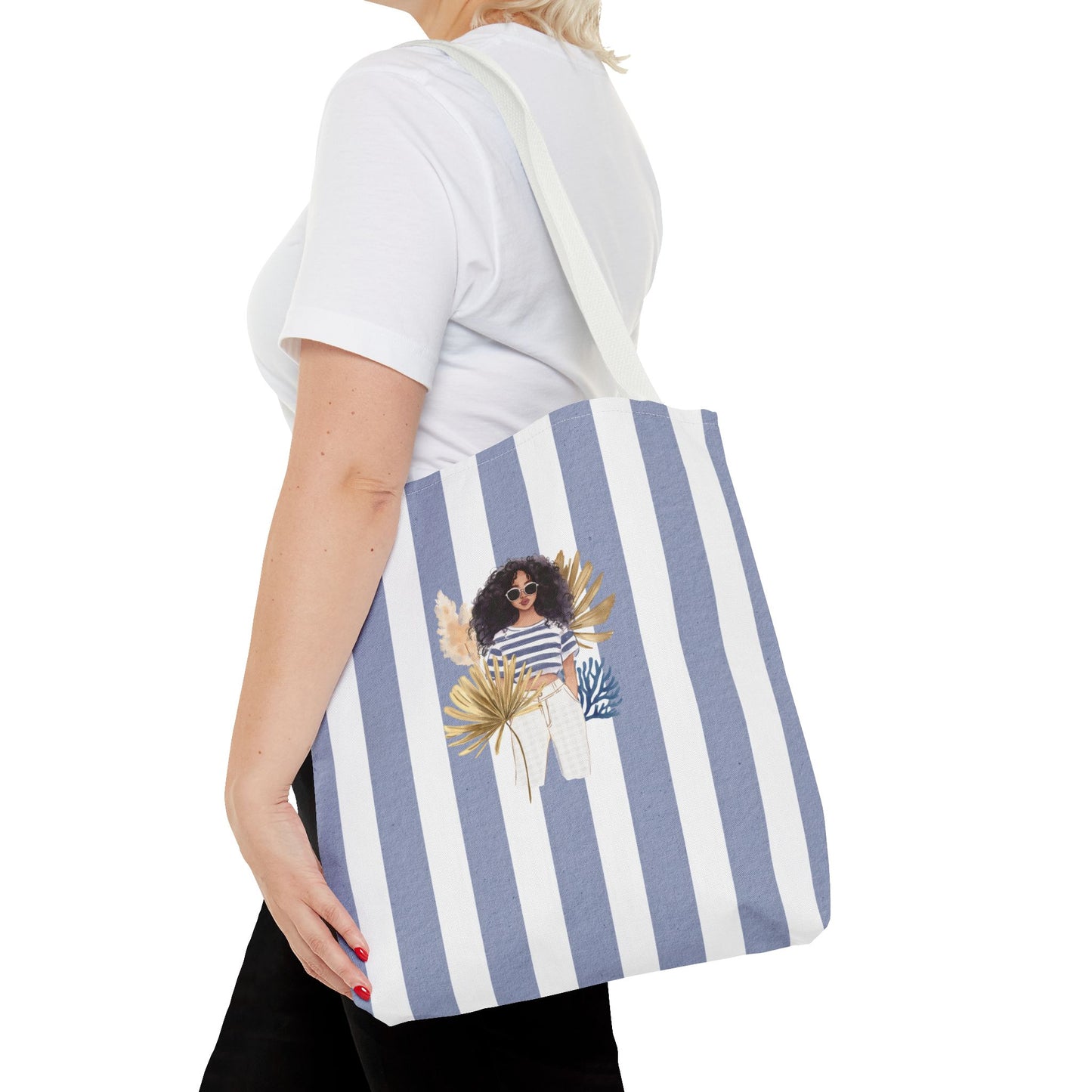 Personalize Bridal Party Collection Tote Bag - "Sea La Vie" Beach Tote