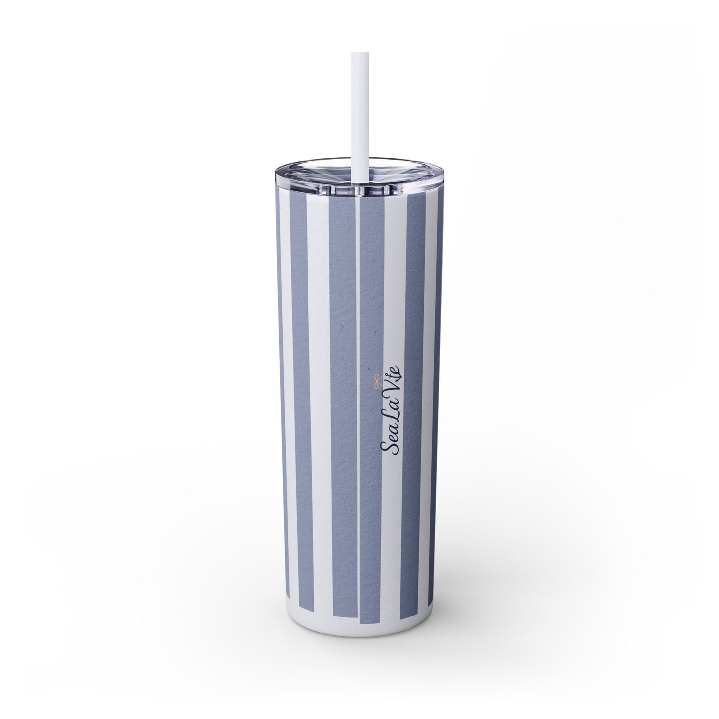 Personalize Bridal Party Skinny Tumbler with Straw | 20oz Coastal Drinkware