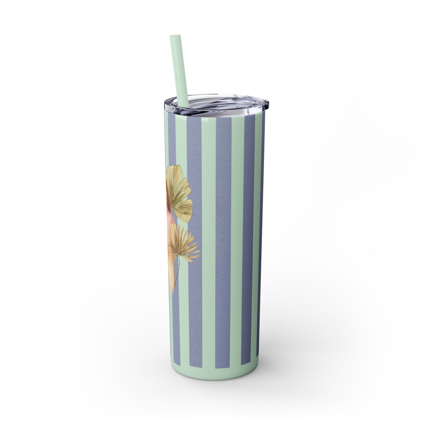 Personalize Bridal Party Skinny Tumbler with Straw | 20oz Coastal Drinkware