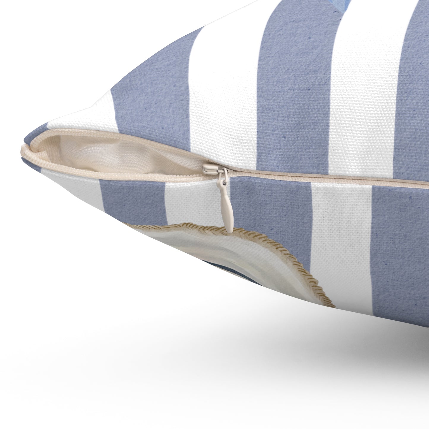 Beachy Nautical Square Pillow | Coastal Decor, Gift for Ocean Lovers, Sea La Vie Home Accent, Summer Vibes, Coastal Living