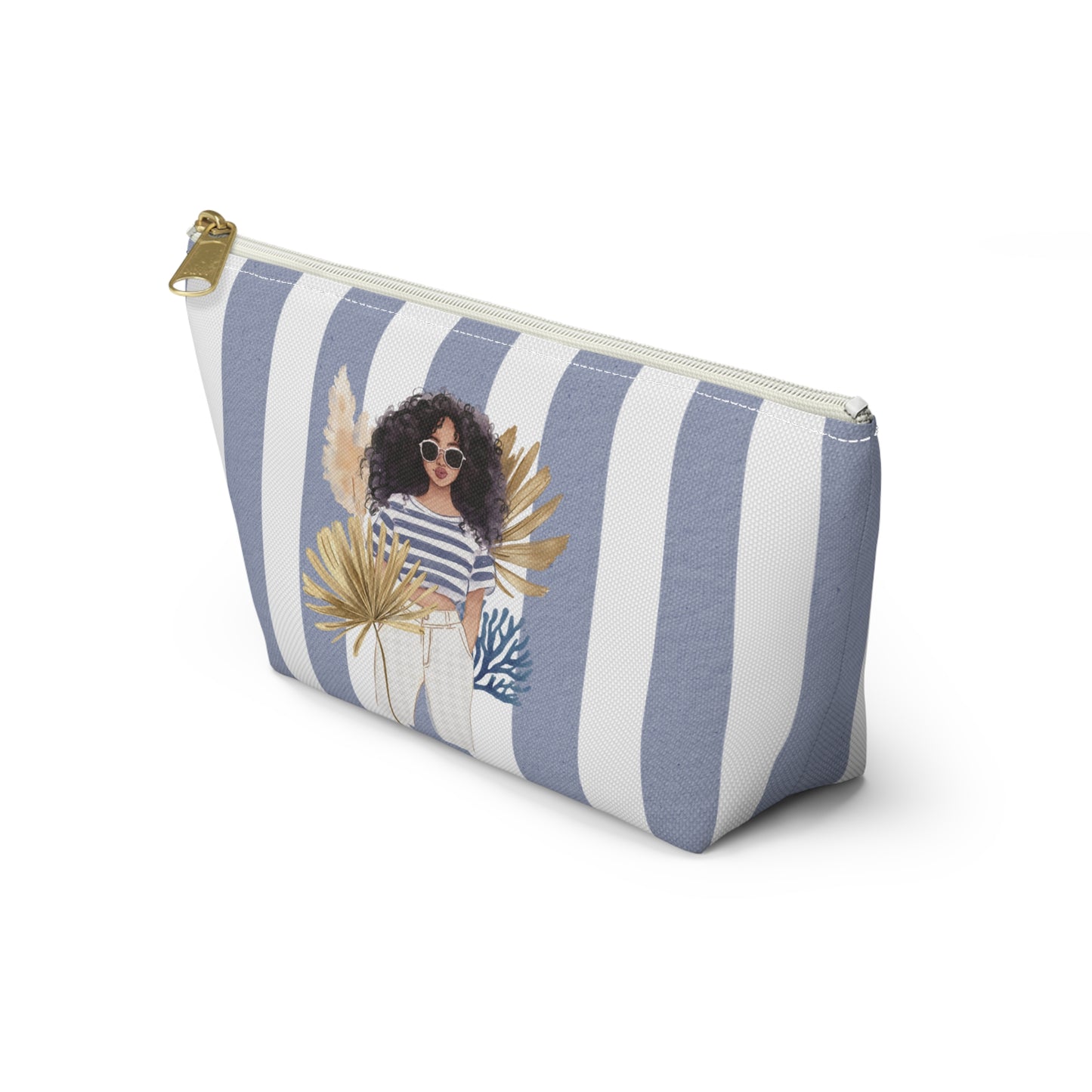 Personalize Bridal Party Accessory Pouch - Sea La Vie, Nautical Bag for Travel, Make-Up, Beach, Gift for Her