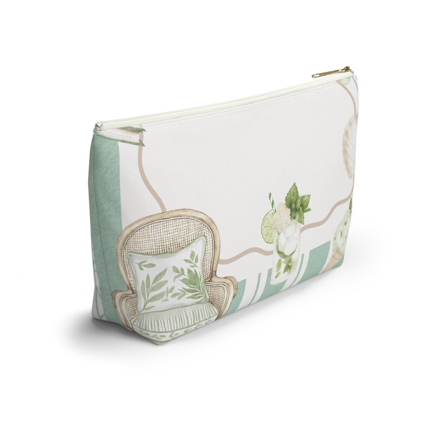 Salty Siren Accessory Pouch - Sea La Vie, Nautical Bag for Travel, Make-Up, Beach, Gift for Her