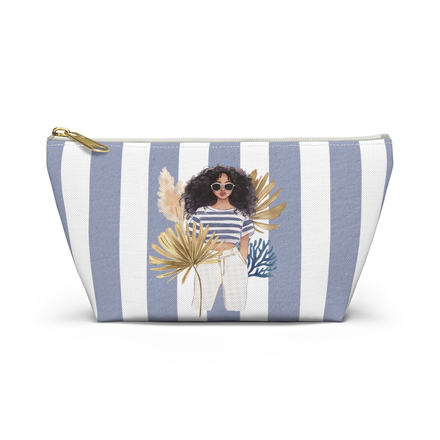 Personalize Bridal Party Accessory Pouch - Sea La Vie, Nautical Bag for Travel, Make-Up, Beach, Gift for Her