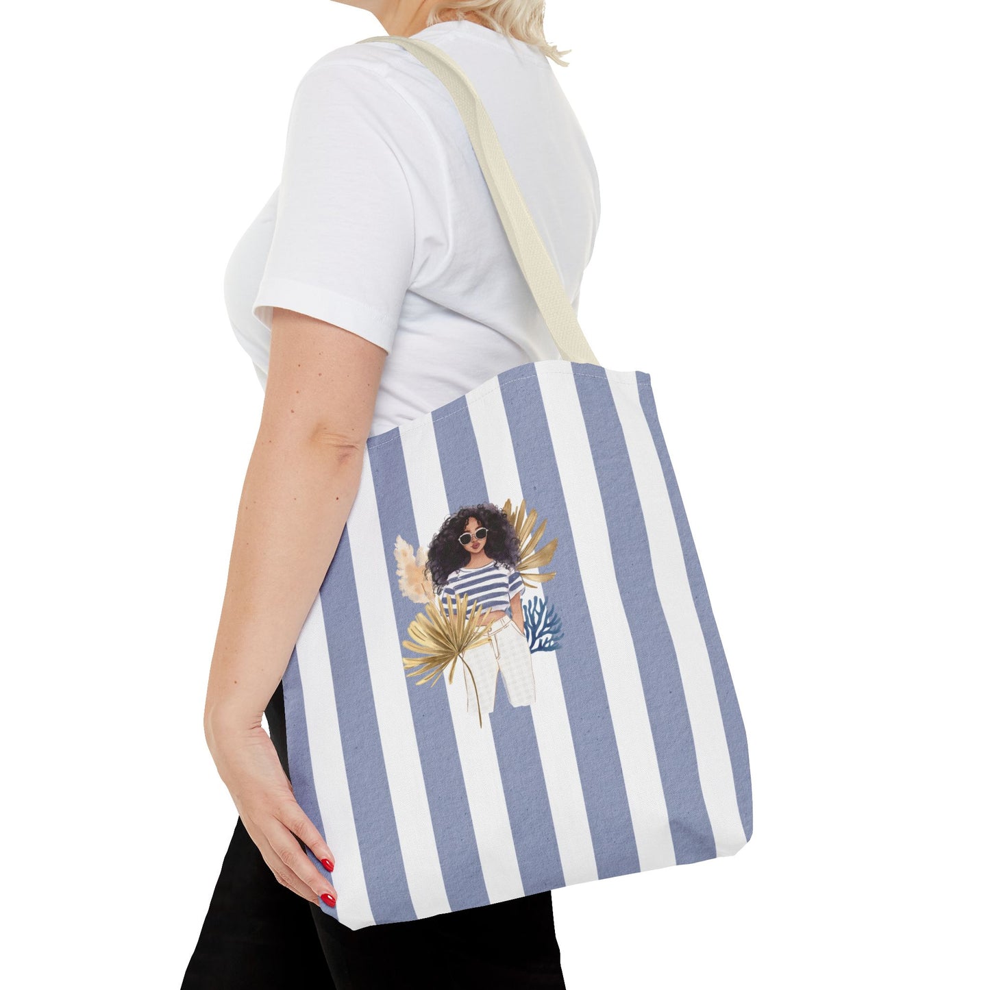 Personalize Bridal Party Collection Tote Bag - "Sea La Vie" Beach Tote
