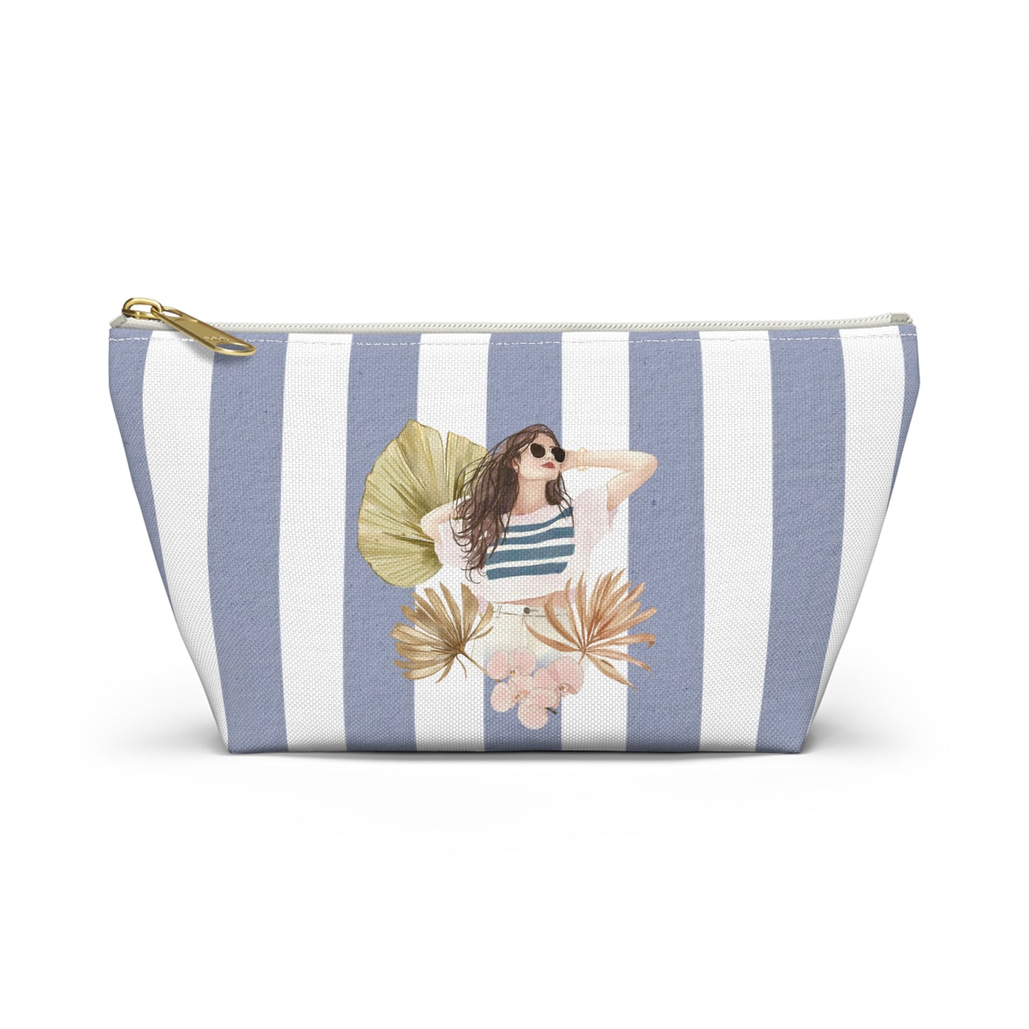 Personalize Bridal Party Accessory Pouch - Sea La Vie, Nautical Bag for Travel, Make-Up, Beach, Gift for Her