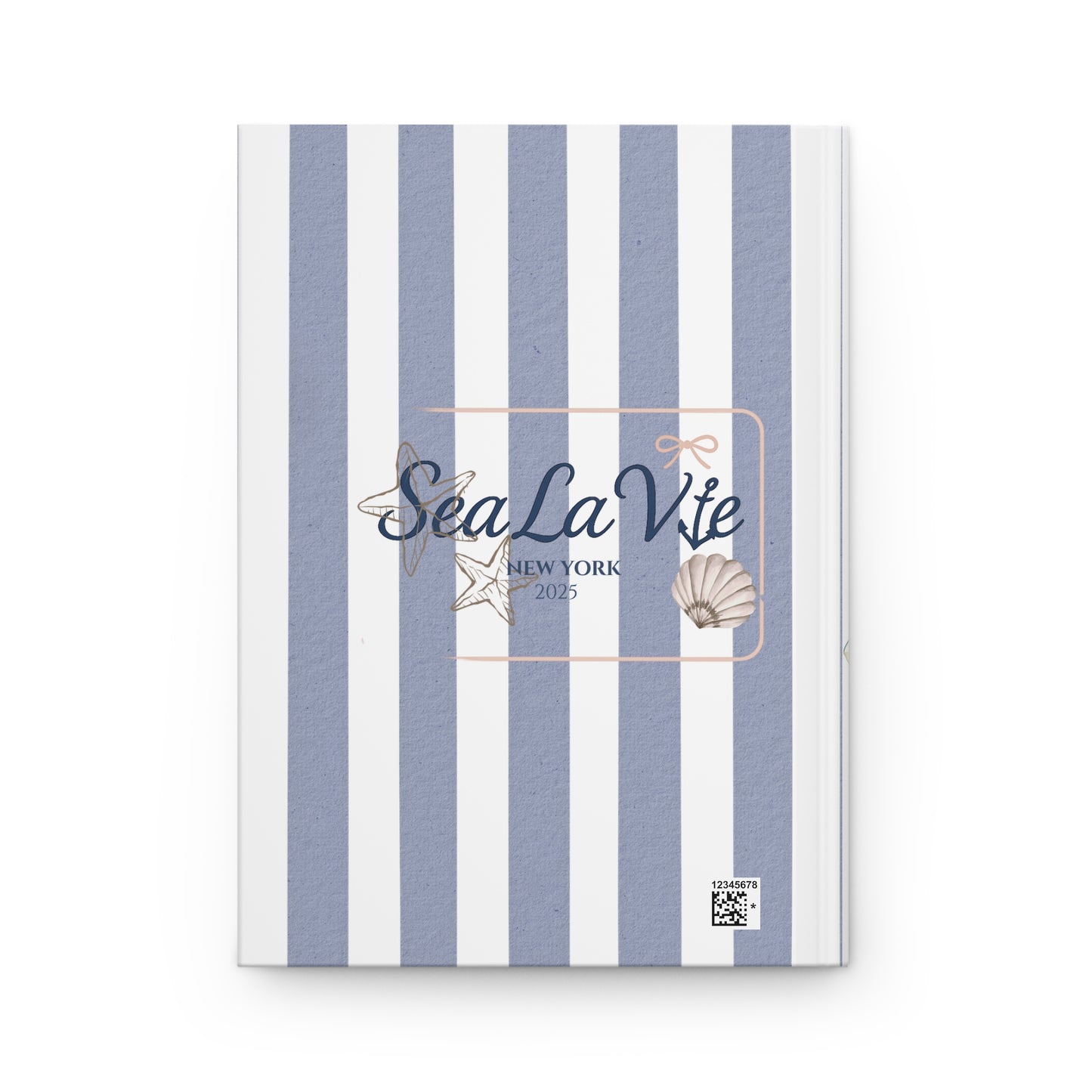 Tide & True Coastal-Themed Hardcover Journal - 'Sea La Vie' & Waves Wonder Co. Designs