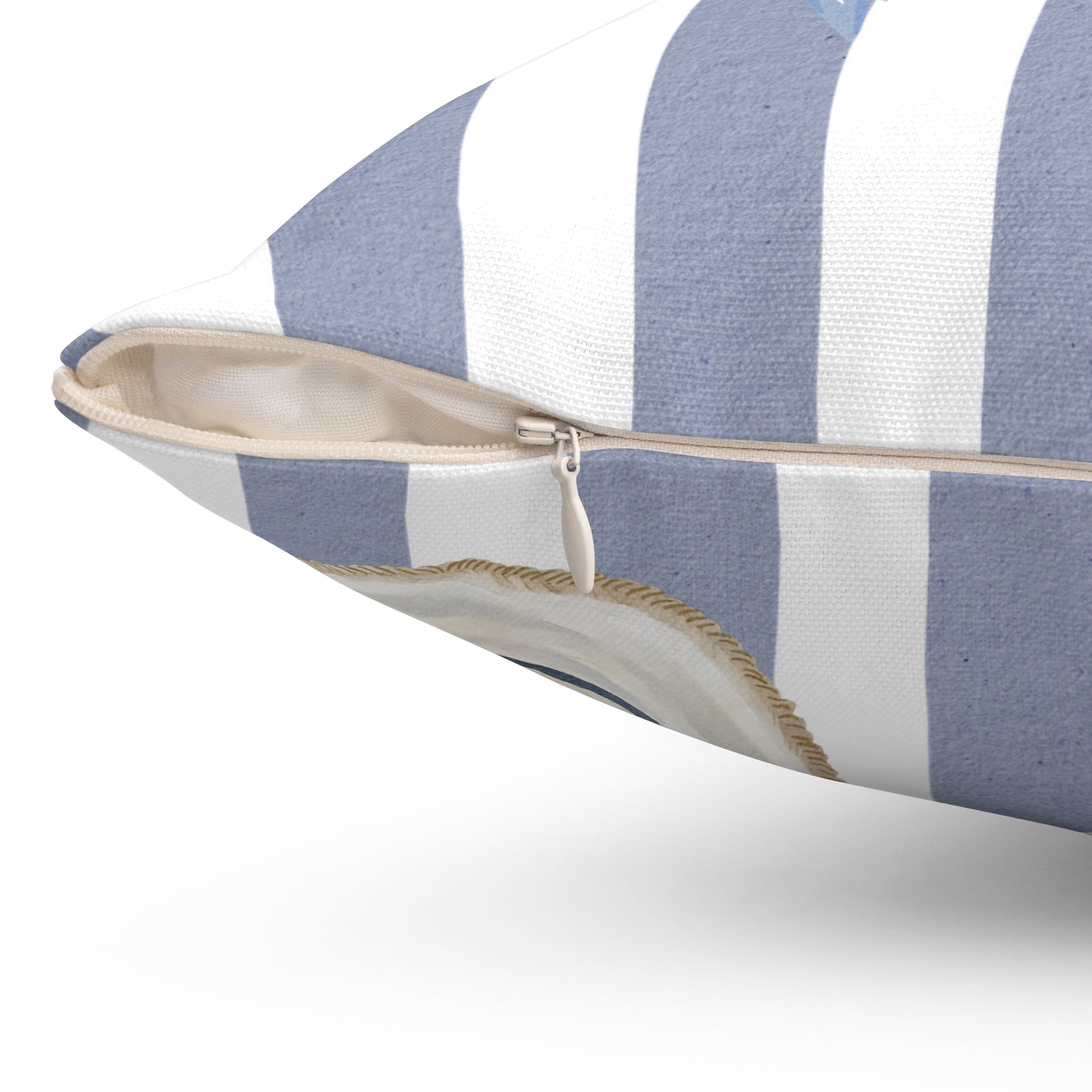 Beachy Nautical Square Pillow | Coastal Decor, Gift for Ocean Lovers, Sea La Vie Home Accent, Summer Vibes, Coastal Living