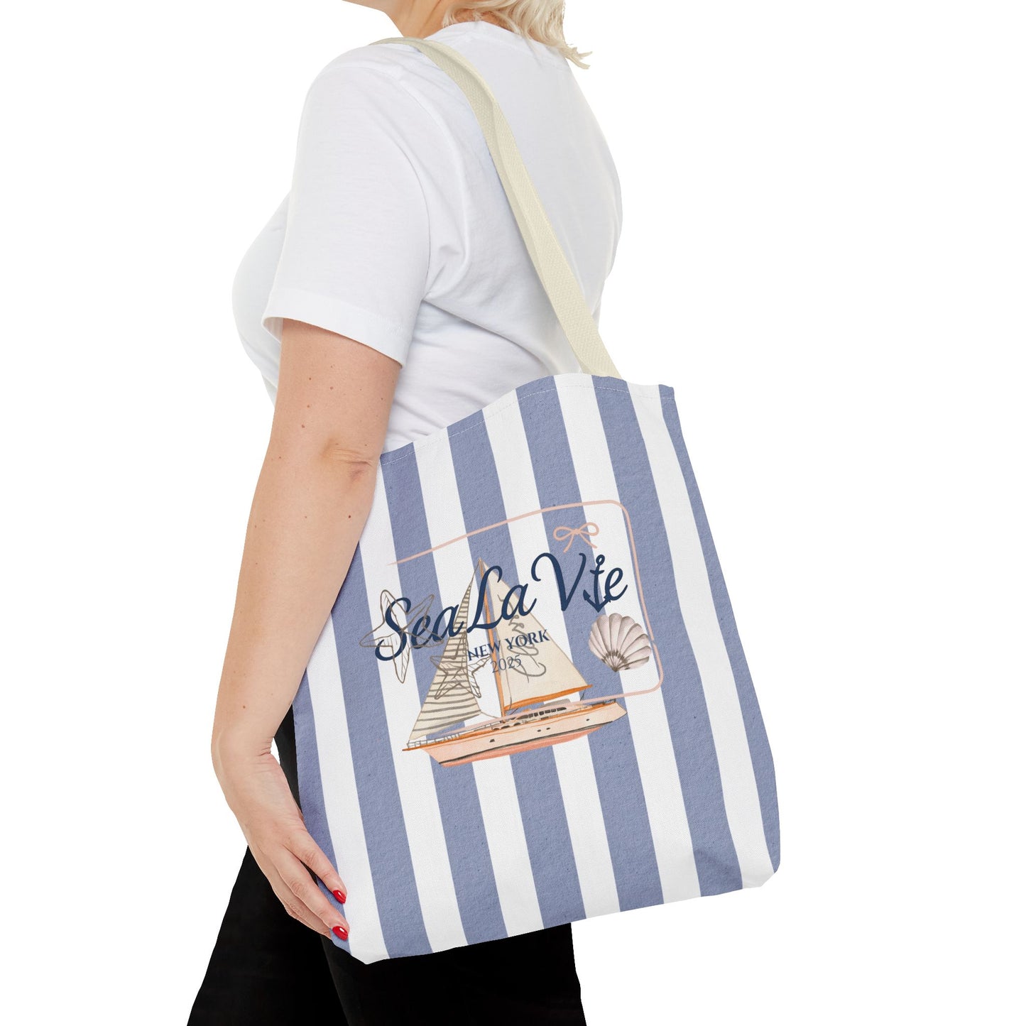 Sea La Vie Collection Tote Bag - "Sea La Vie" Beach Tote