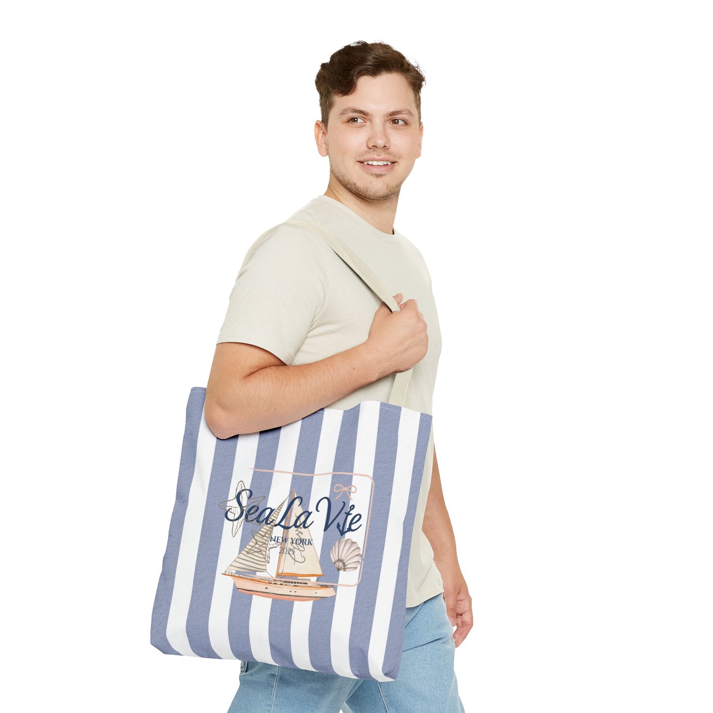 Sea La Vie Collection Tote Bag - "Sea La Vie" Beach Tote