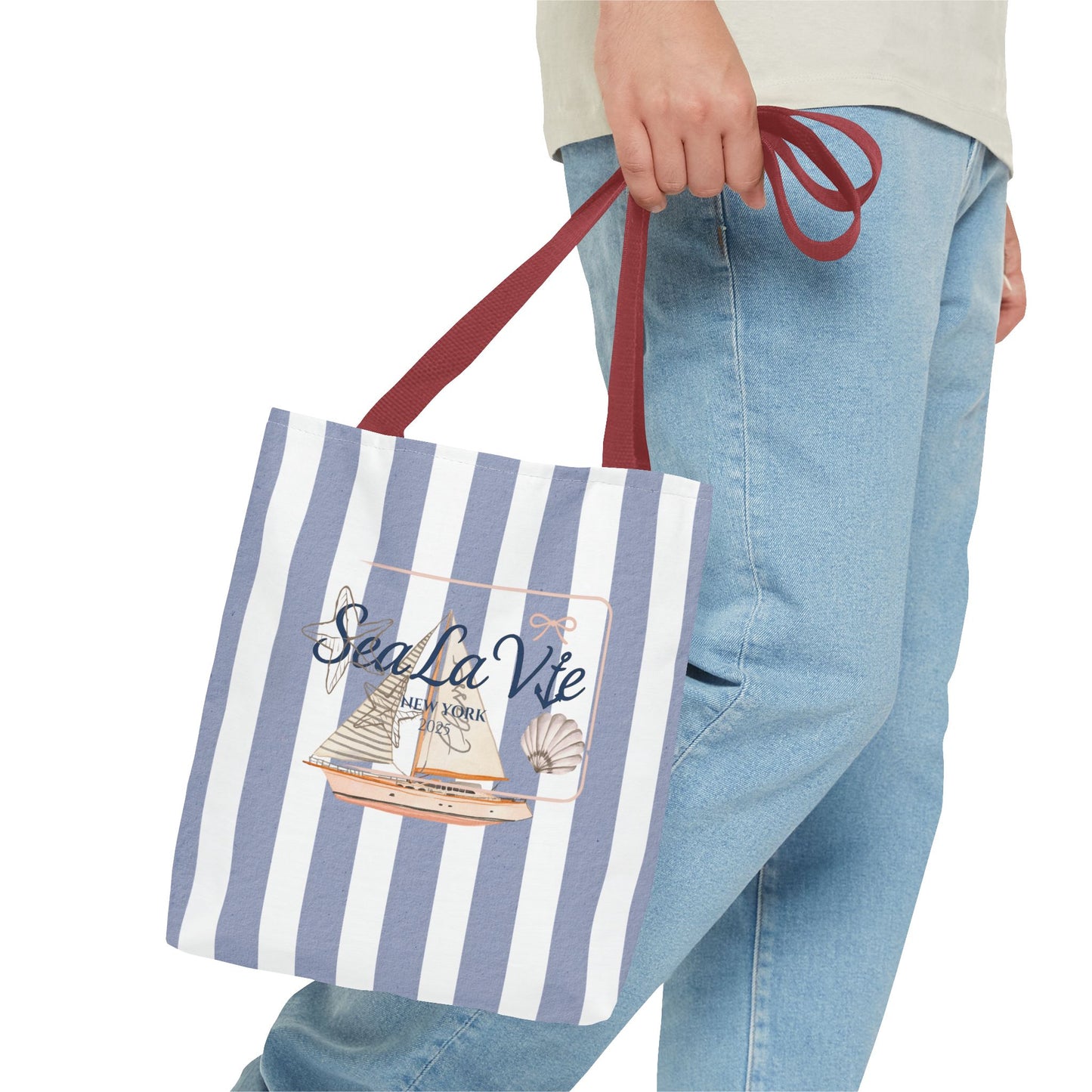 Sea La Vie Collection Tote Bag - "Sea La Vie" Beach Tote