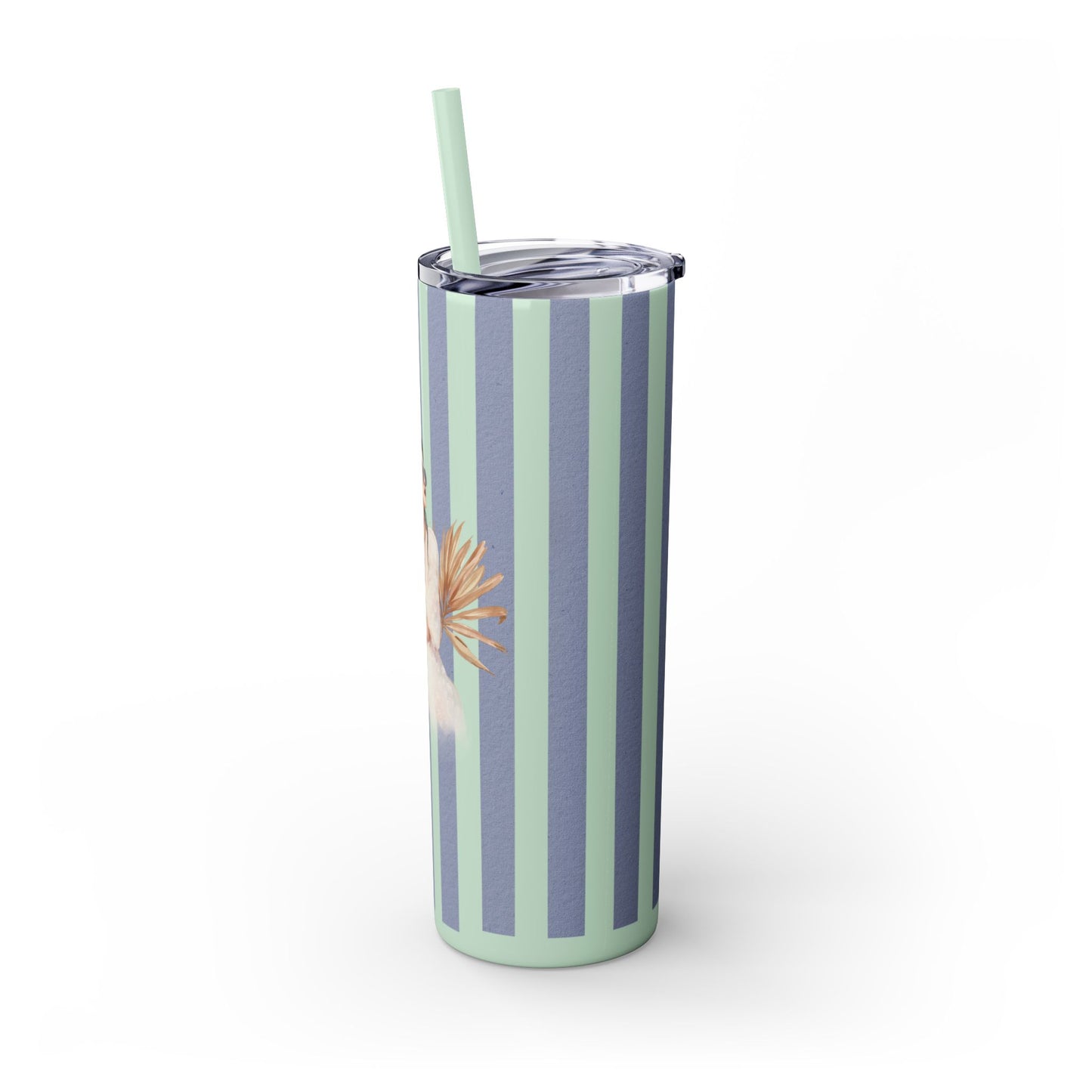 Personalize Bridal Party Skinny Tumbler with Straw | 20oz Coastal Drinkware