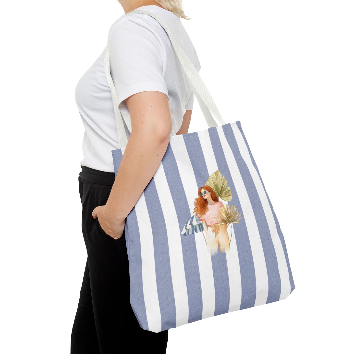Personalize Bridal Party Collection Tote Bag - "Sea La Vie" Beach Tote