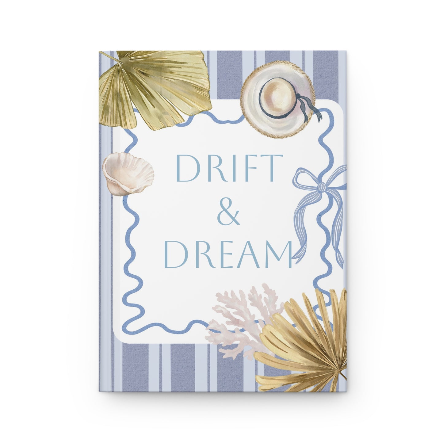 Drift & Dream Coastal-Themed Hardcover Journal - 'Sea La Vie' & Waves Wonder Co. Designs