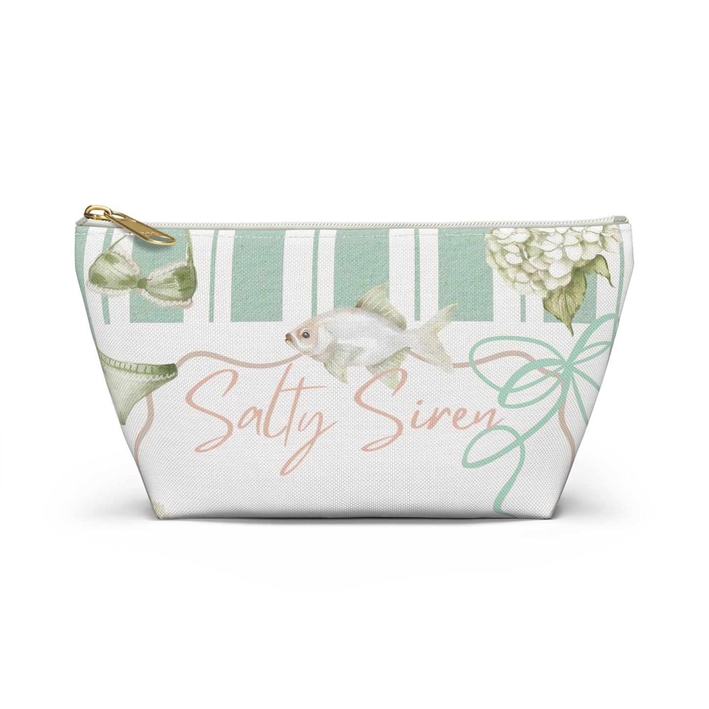 Salty Siren Accessory Pouch - Sea La Vie, Nautical Bag for Travel, Make-Up, Beach, Gift for Her