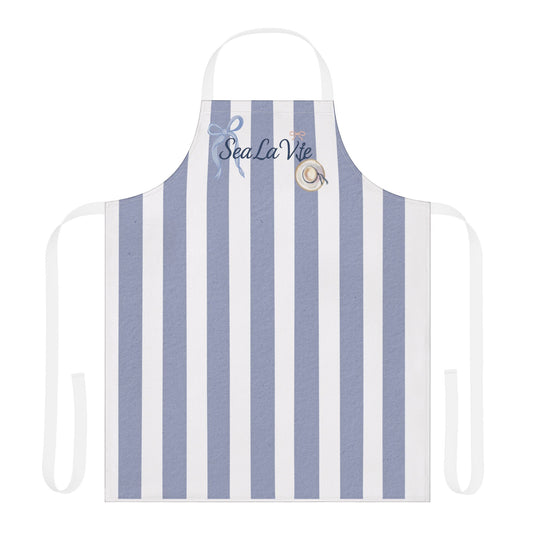 Sea la Vie Nautical Kitchen Apron, Coastal Cooking Gift, SeaLaVie Apron, Beach House Decor, Personalized Chef Apron, Summer BBQ Accessory