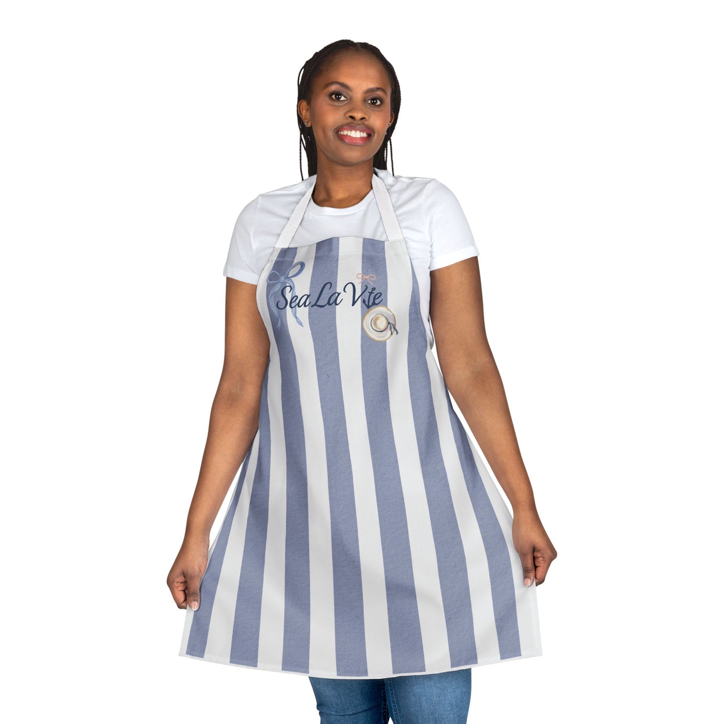 Sea la Vie Nautical Kitchen Apron, Coastal Cooking Gift, SeaLaVie Apron, Beach House Decor, Personalized Chef Apron, Summer BBQ Accessory