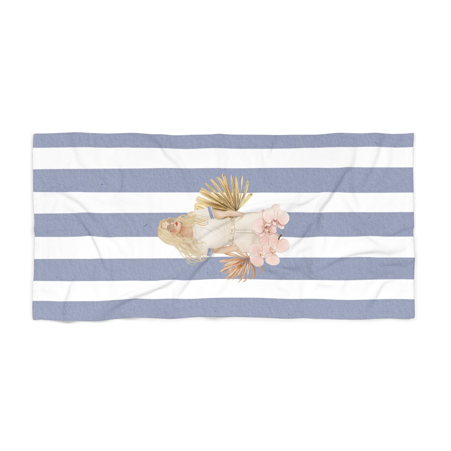 Emma Style Personalize Bridal Party Beach Towel - Ocean Vibes for Summer Fun