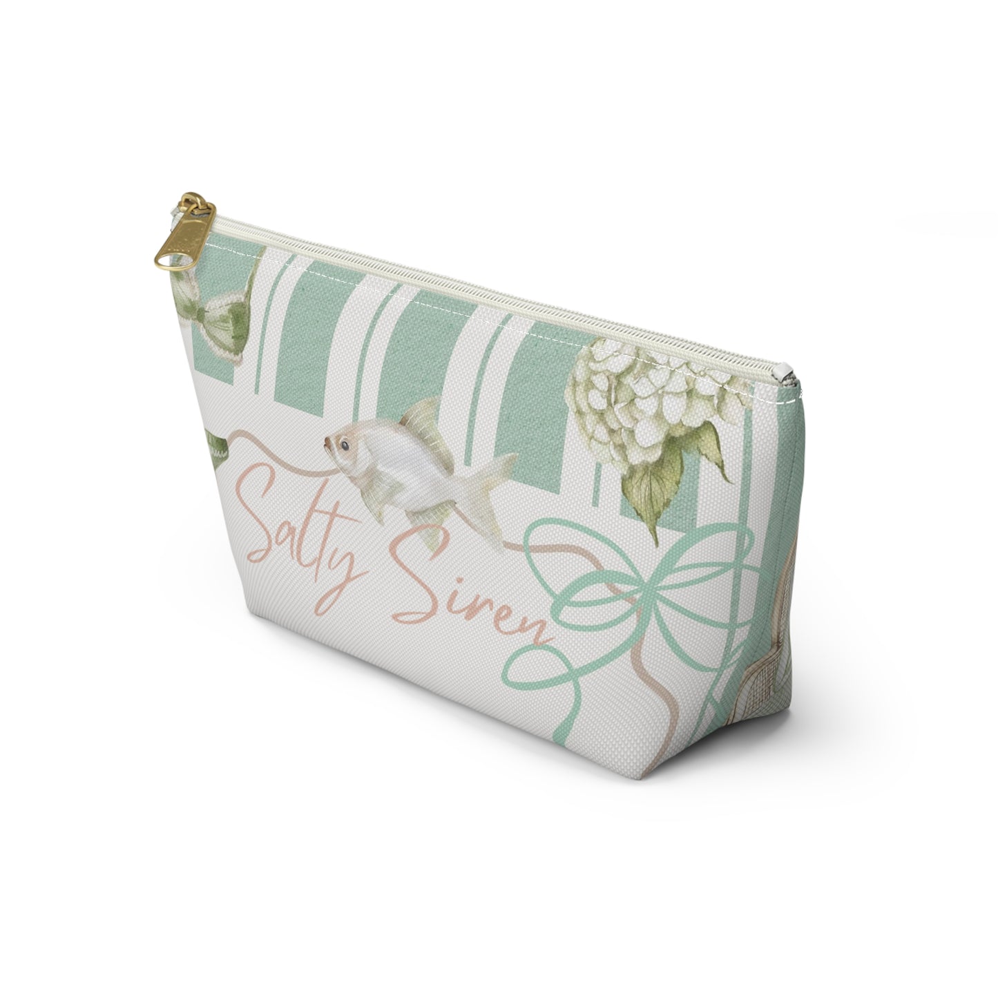Salty Siren Accessory Pouch - Sea La Vie, Nautical Bag for Travel, Make-Up, Beach, Gift for Her