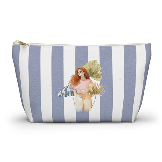 Personalize Bridal Party Accessory Pouch - Sea La Vie, Nautical Bag for Travel, Make-Up, Beach, Gift for Her