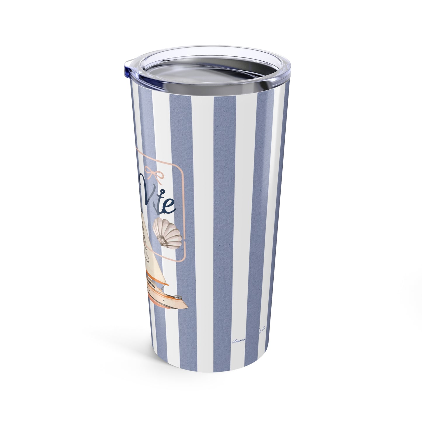 Sail Away 20oz Tumbler - Sea La Vie, Beach Life, Coastal Decor, Summer Vibes, Eco-Friendly Travel Cup